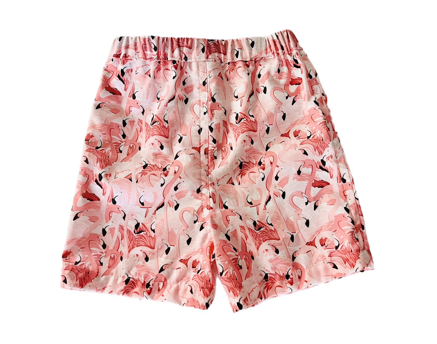Flamingo Breeze Button-Up Boys Shirt and Short Set