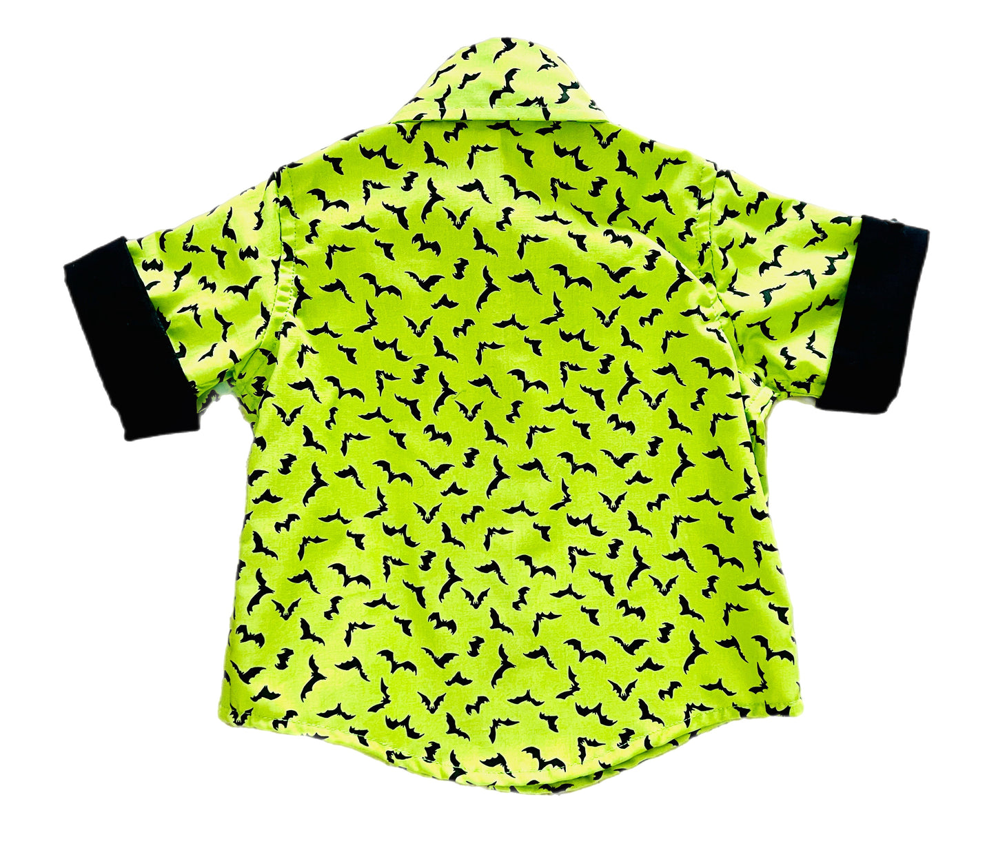 Green Lantern Bats Boys Button Up Shirt