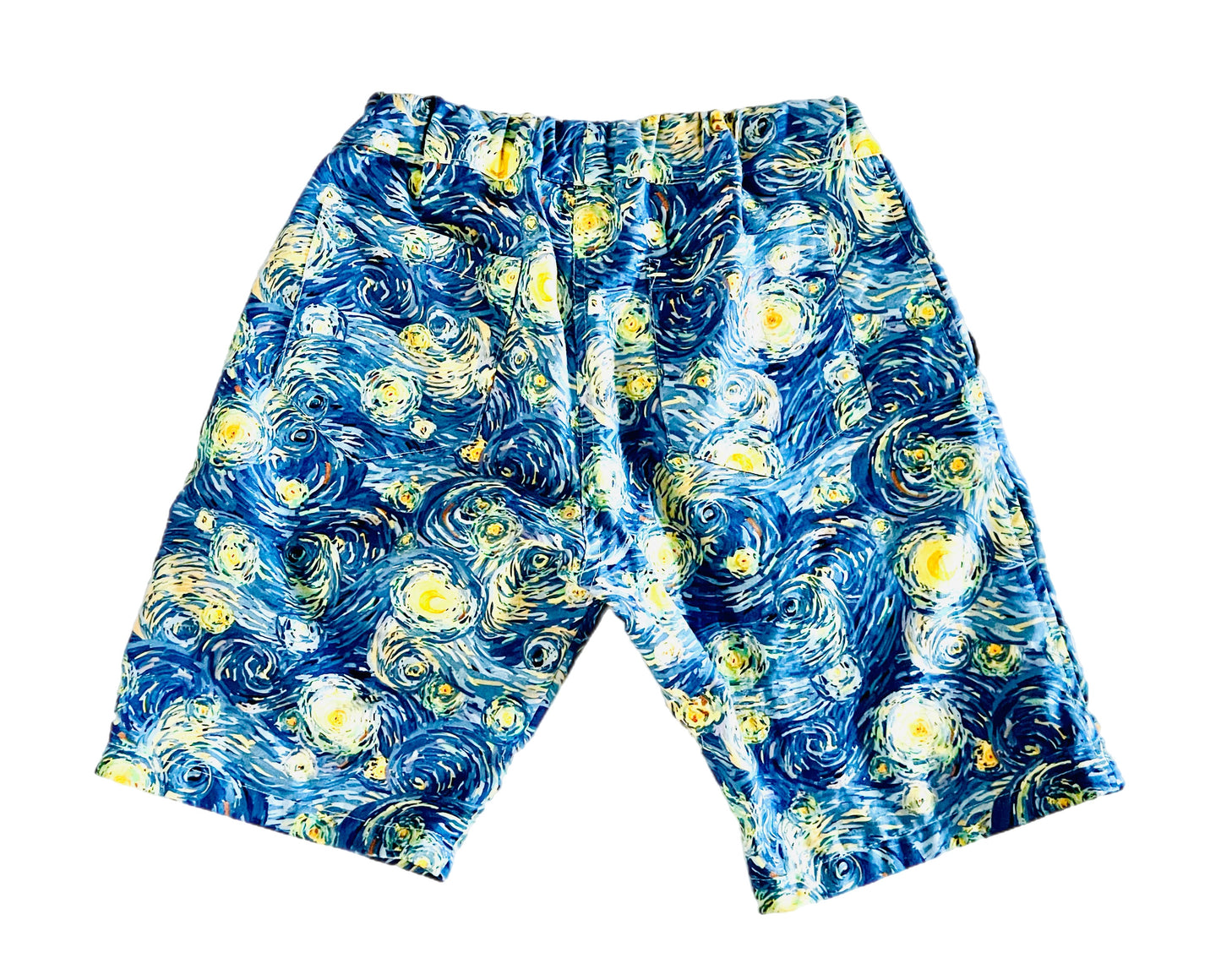Starry Night Button Down Shirt and Shorts Set
