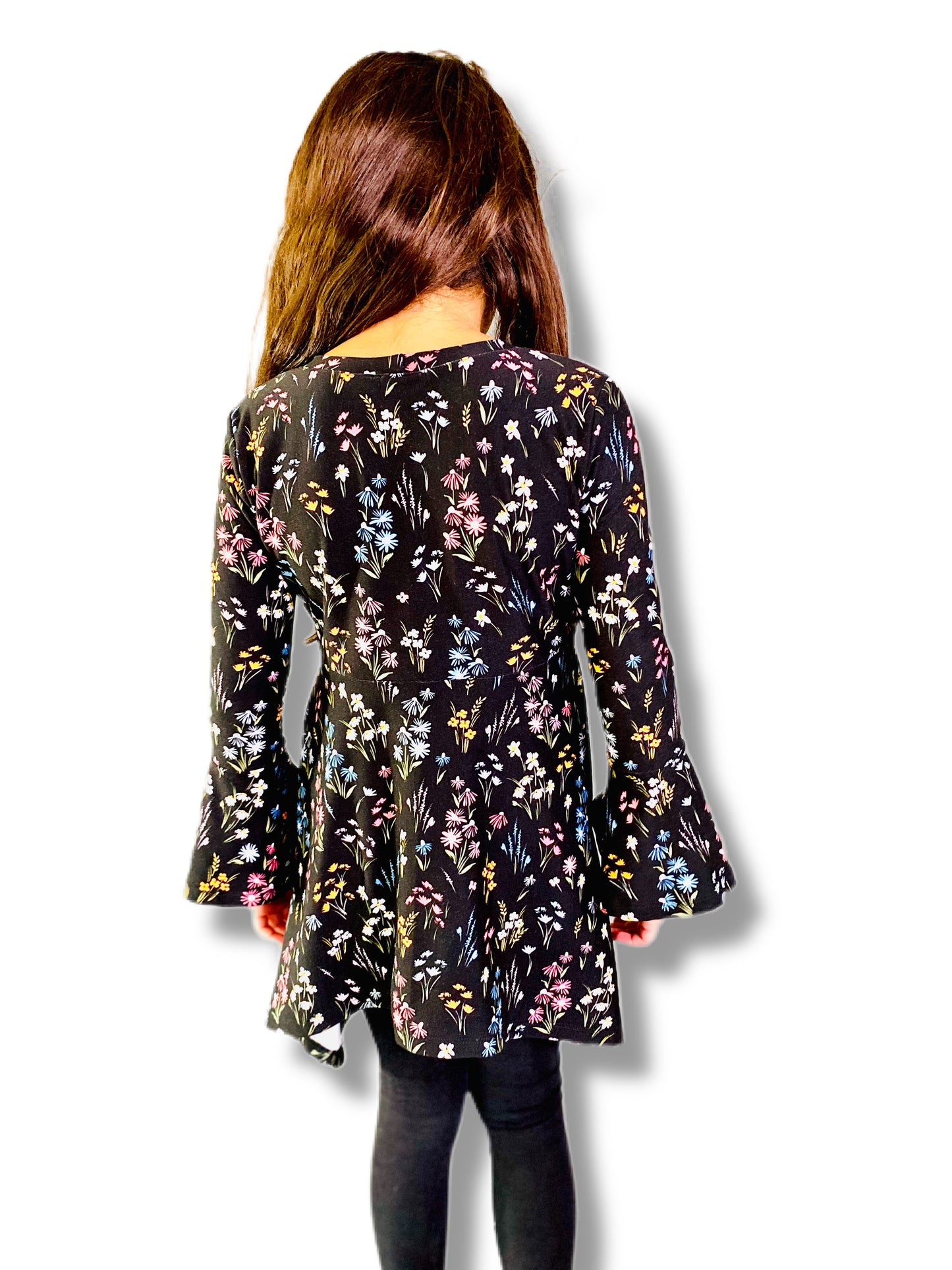 Dark Blue Meadows Blouse for Baby and Girls