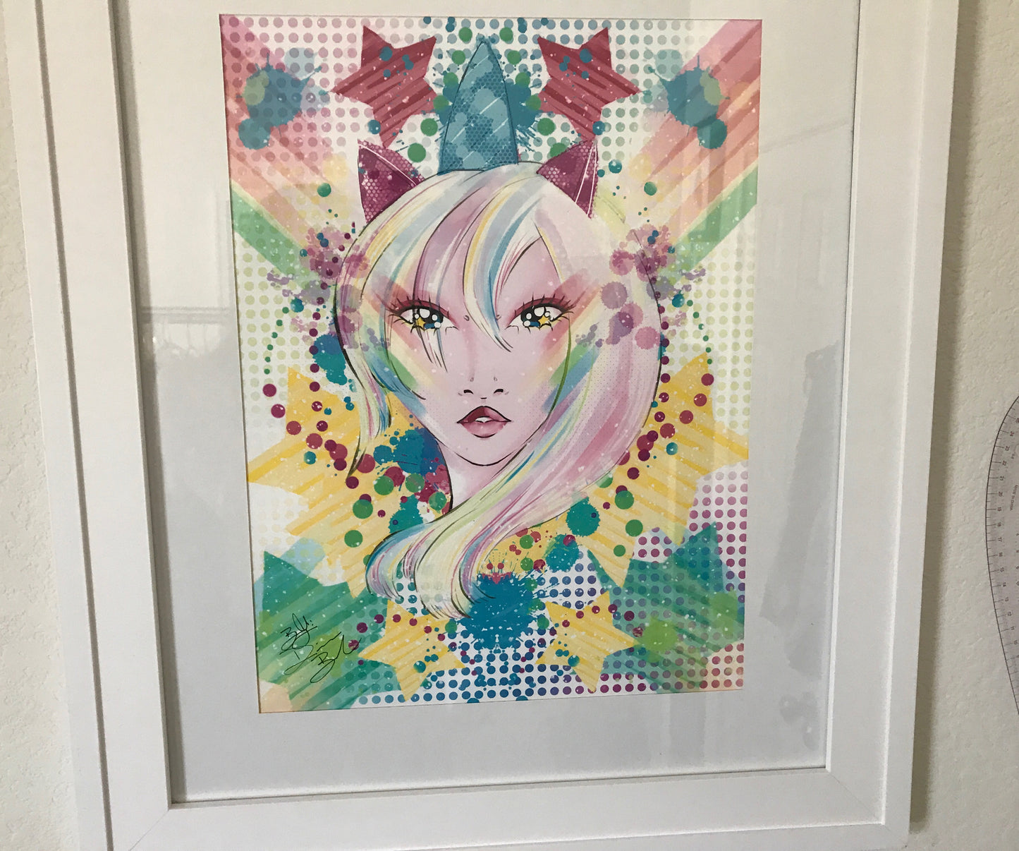 Unikitty girly Art Print