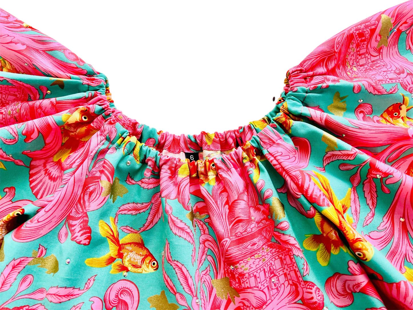 Golden Fish Paradise Pullover Blouse
