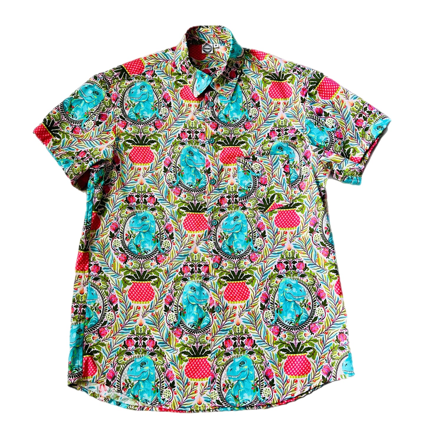 Boys Dino Delight Button Up Shirt