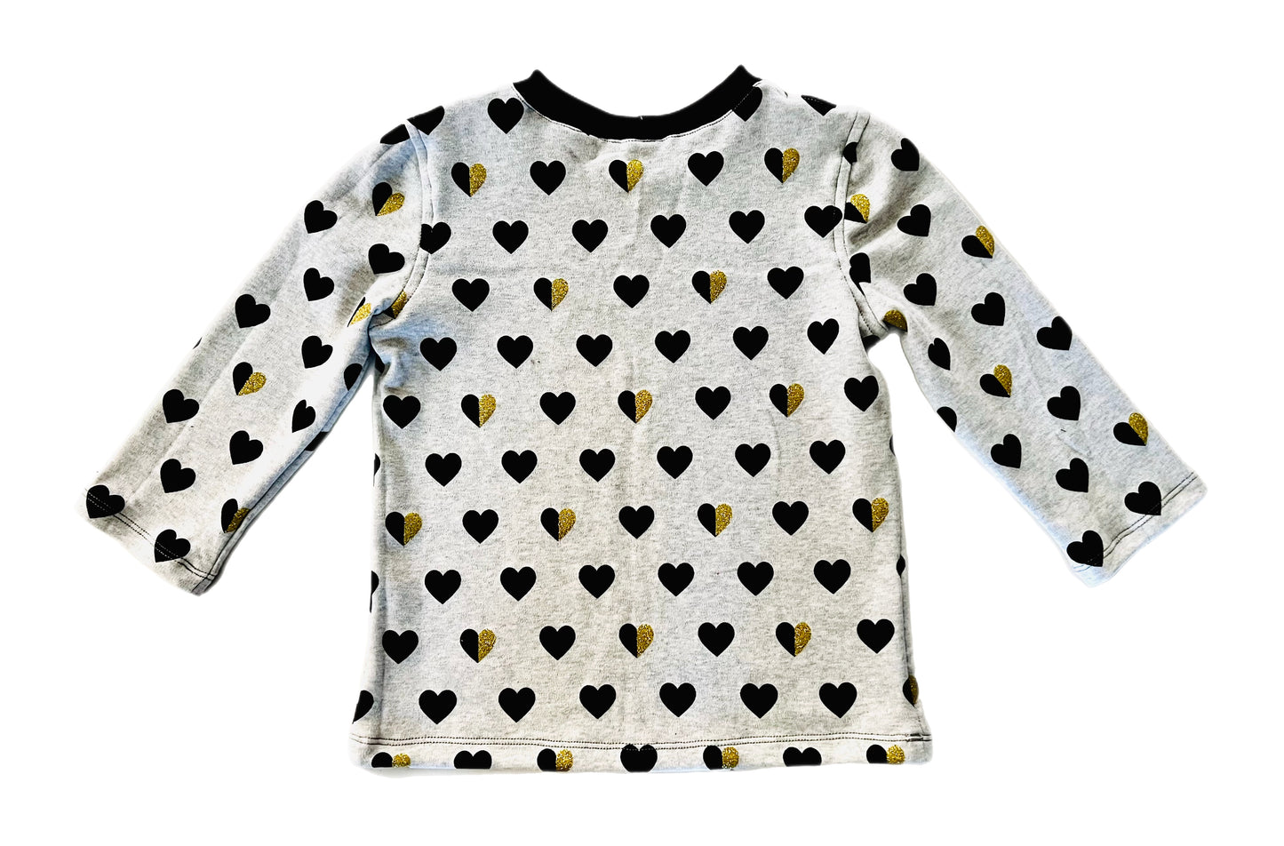 Heart of Gold Matching Long Sleeve Shirt and Legging Set