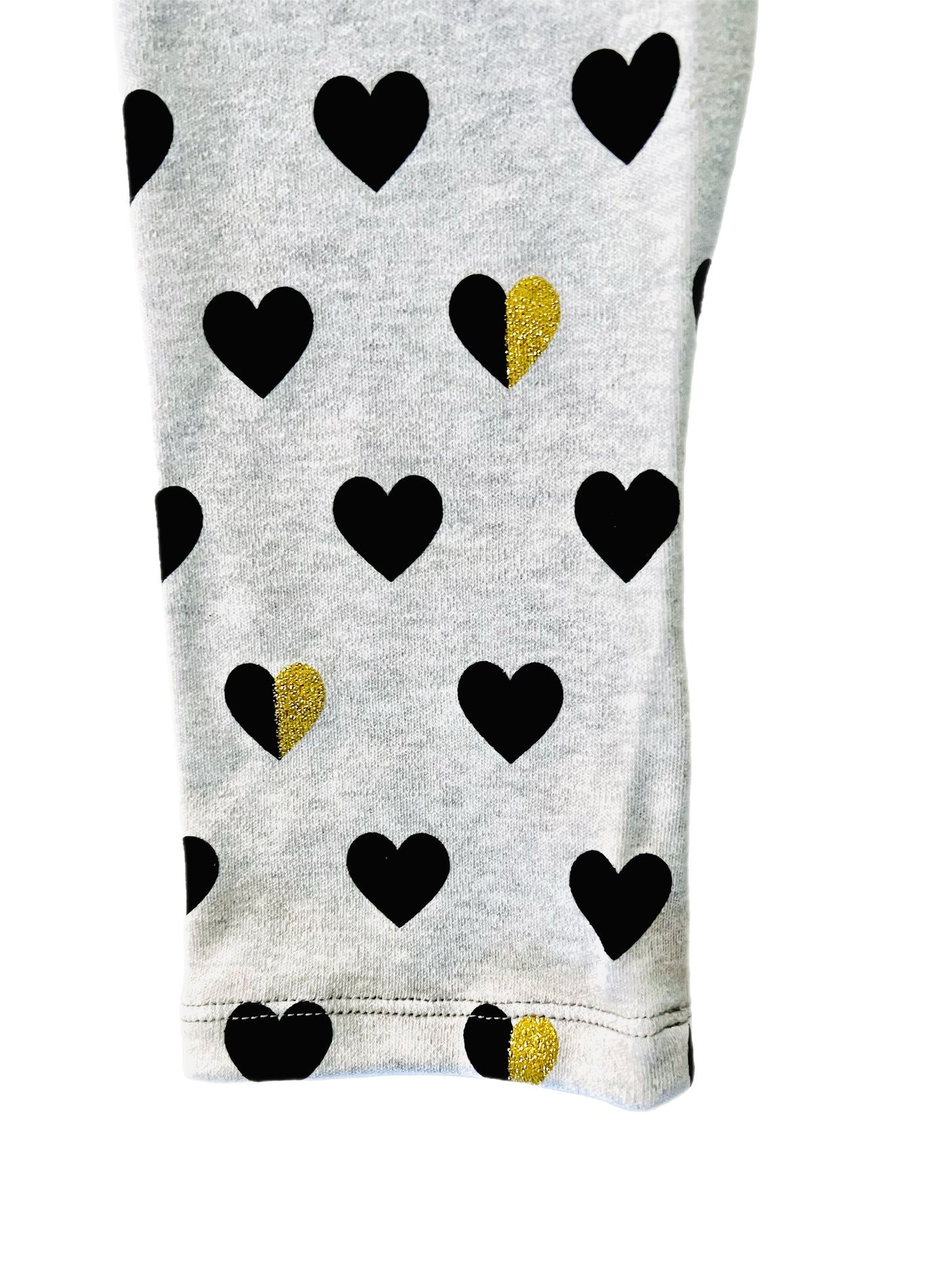 Heart of Gold Matching Long Sleeve Shirt and Legging Set