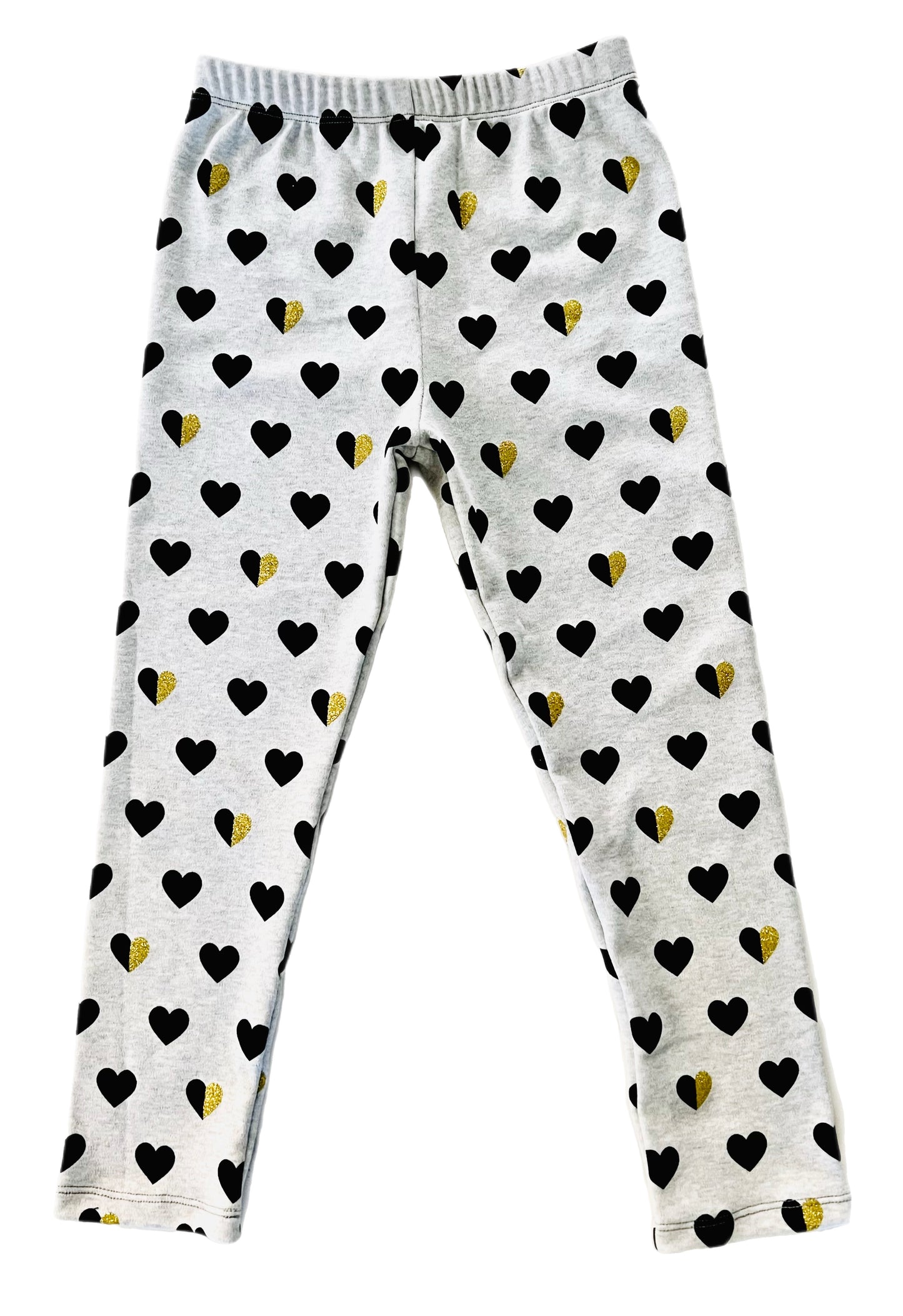 Heart of Gold Matching Long Sleeve Shirt and Legging Set