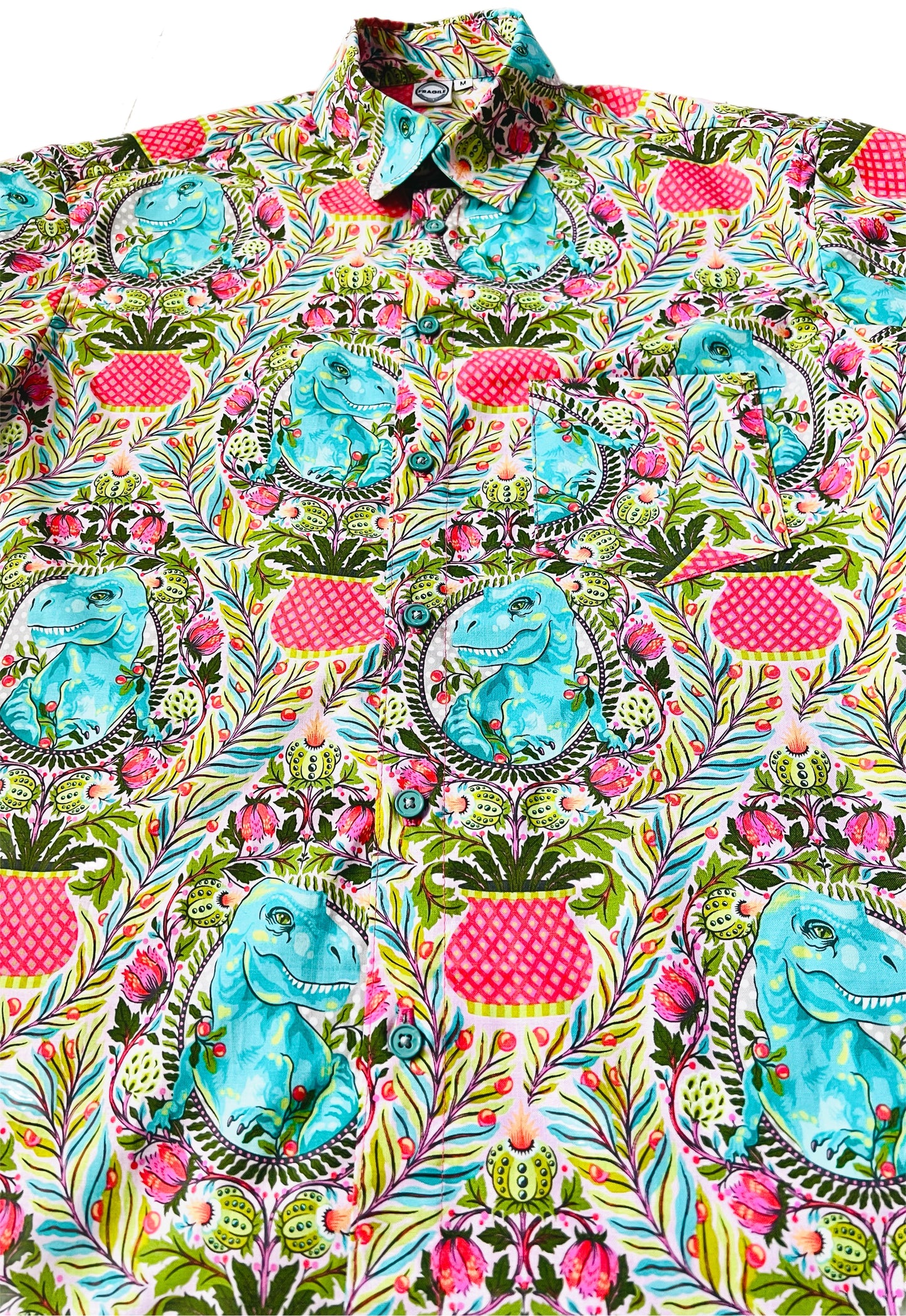Boys Dino Delight Button Up Shirt