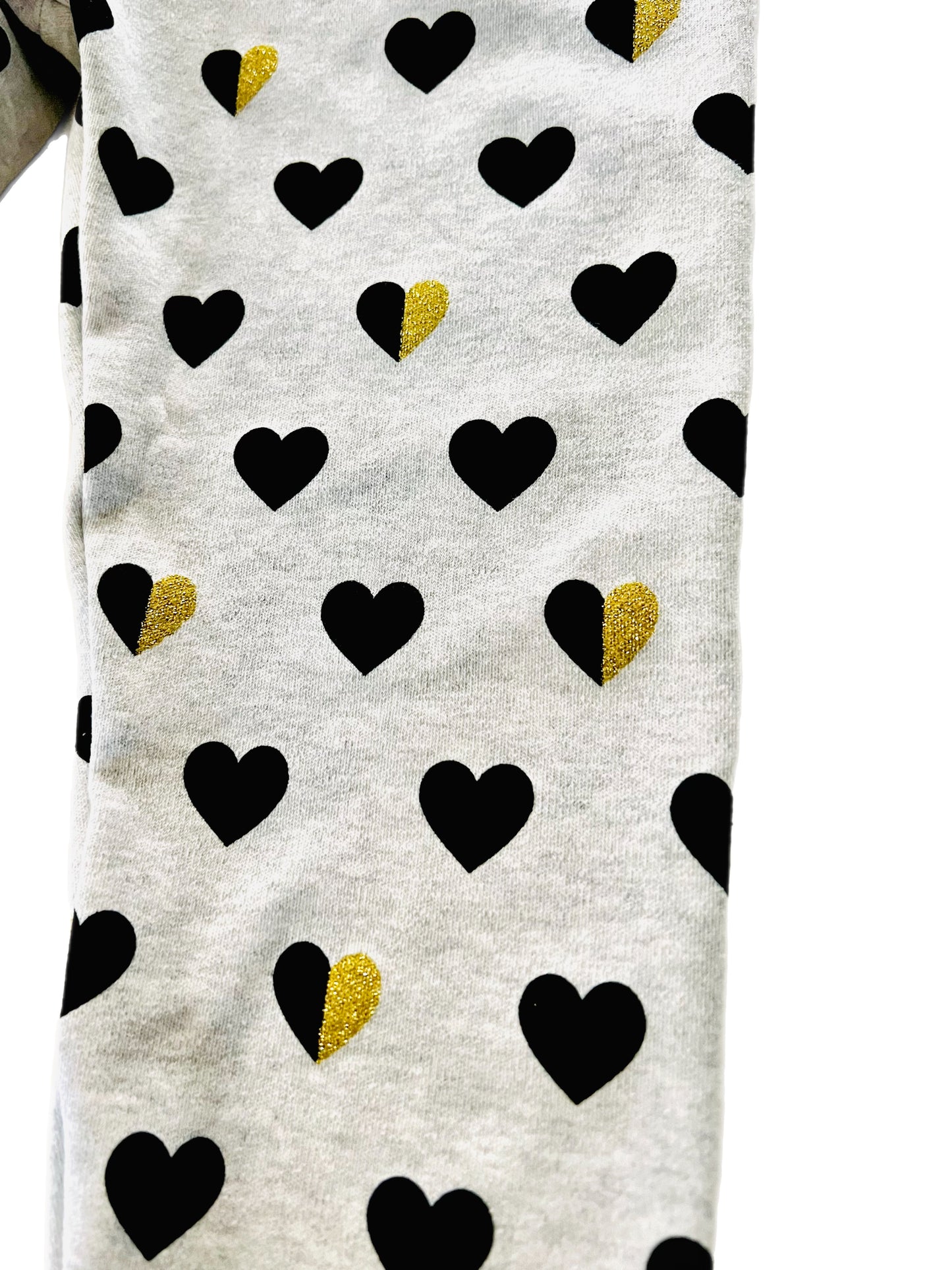 Heart of Gold Matching Long Sleeve Shirt and Legging Set