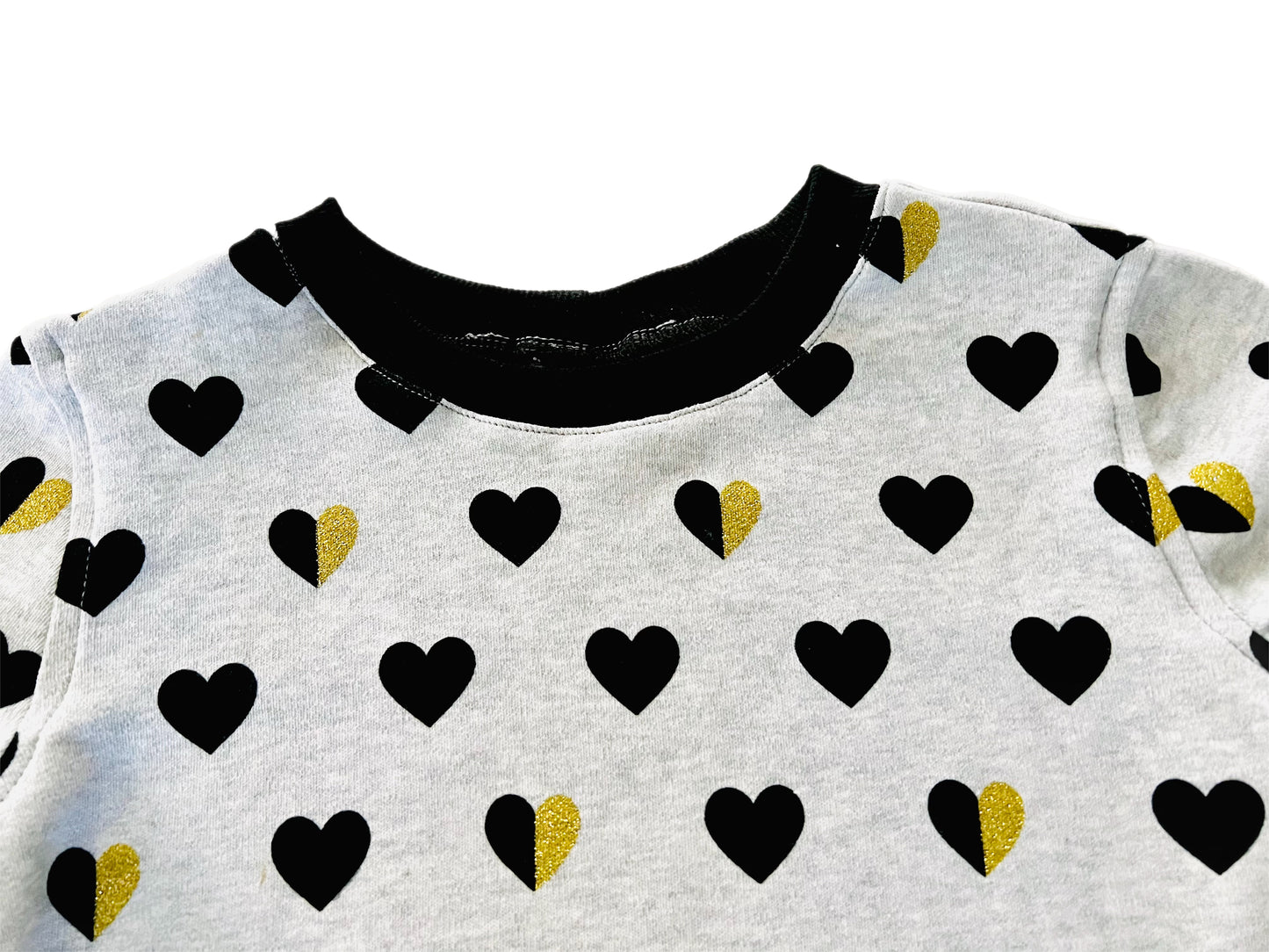 Heart of Gold Matching Long Sleeve Shirt and Legging Set