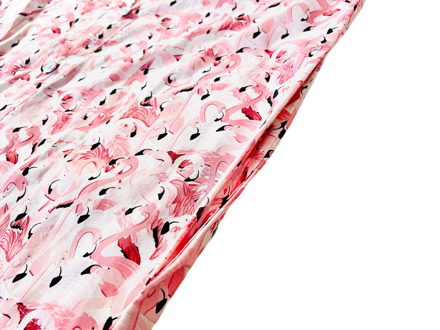 Flamingo Breeze Button-Up Women's Dress Shirt