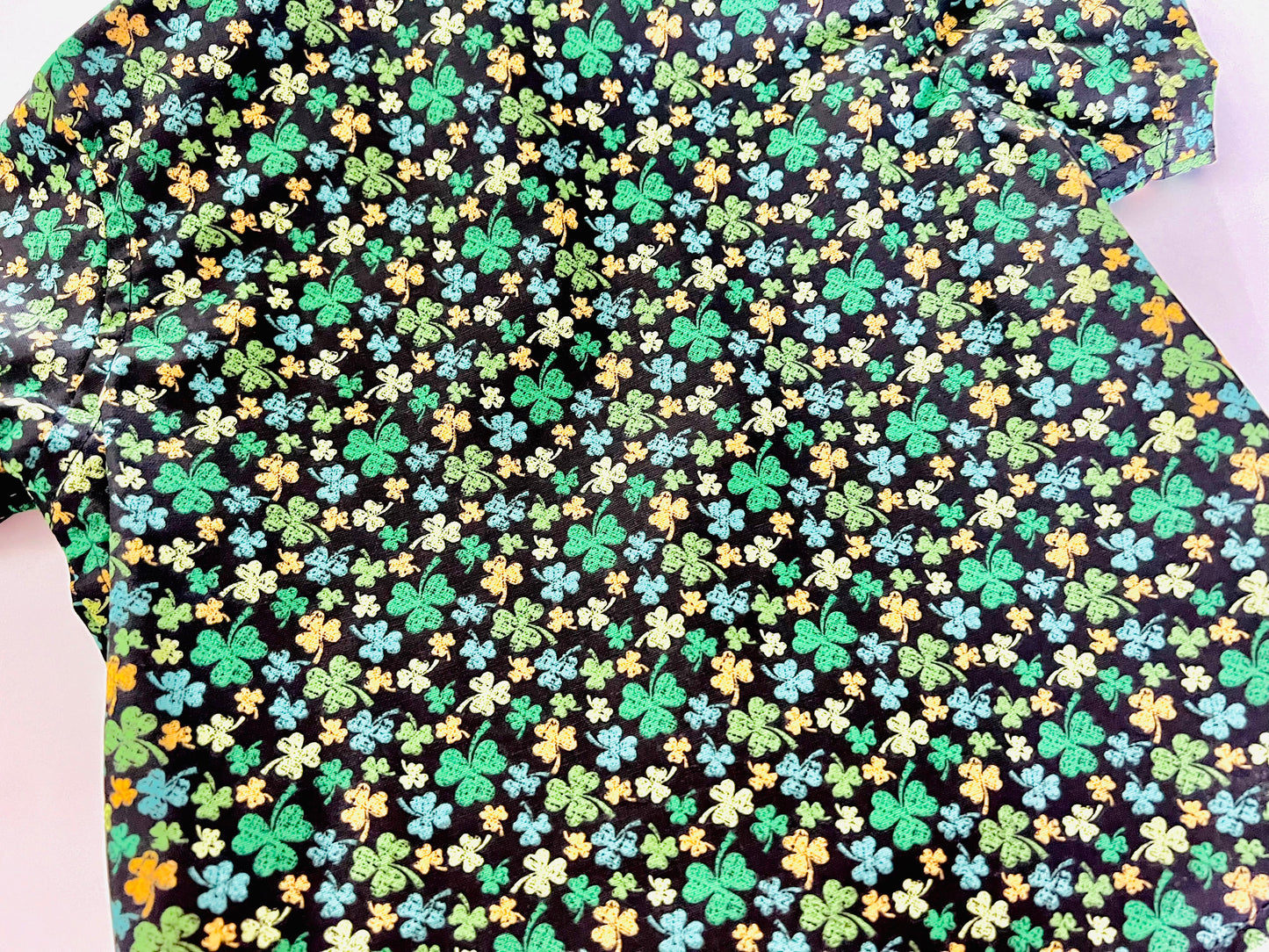 Lucky Clover St.Patricks Button Down Dress Shirt