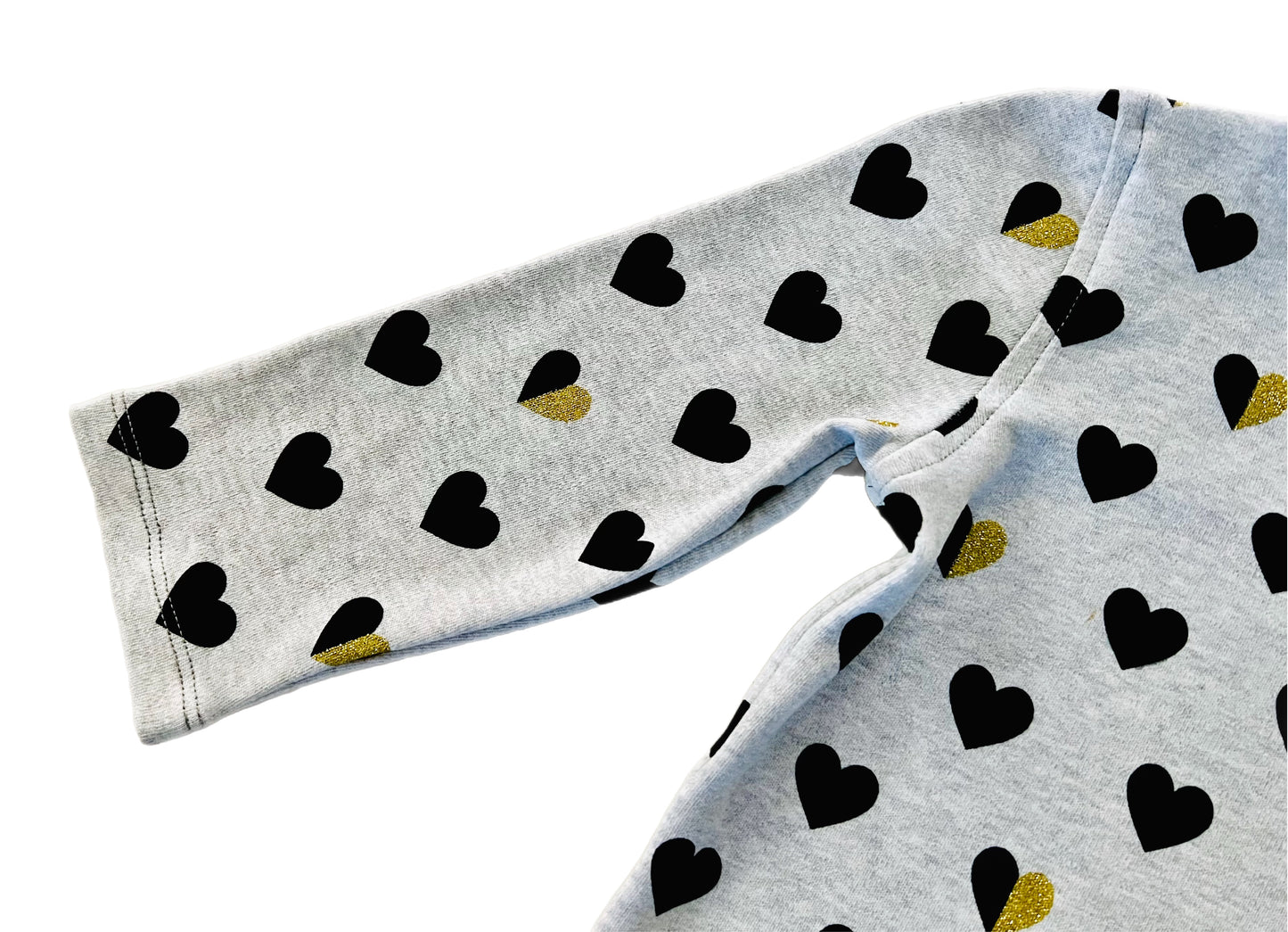 Heart of Gold Matching Long Sleeve Shirt and Legging Set