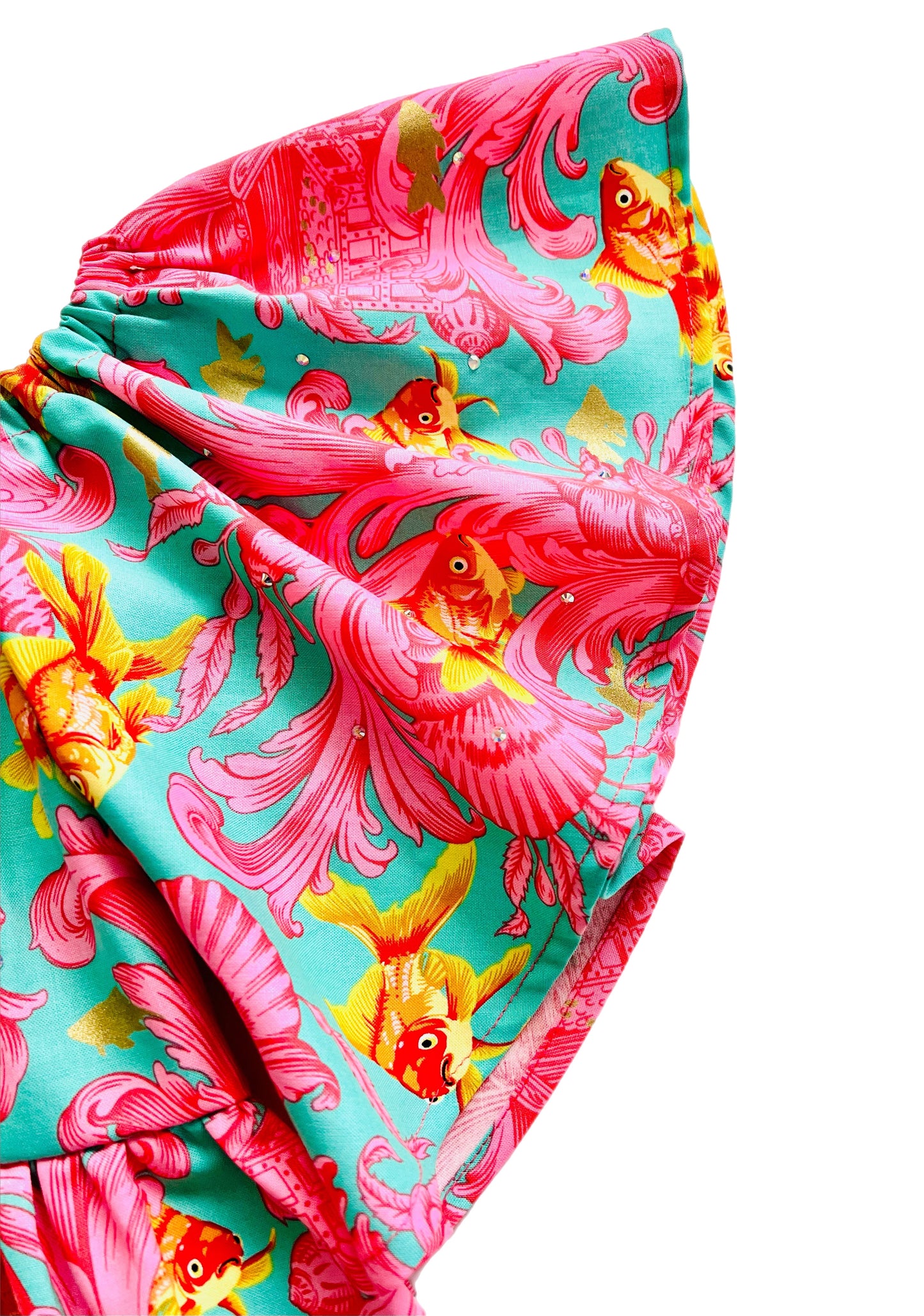 Golden Fish Paradise Pullover Blouse