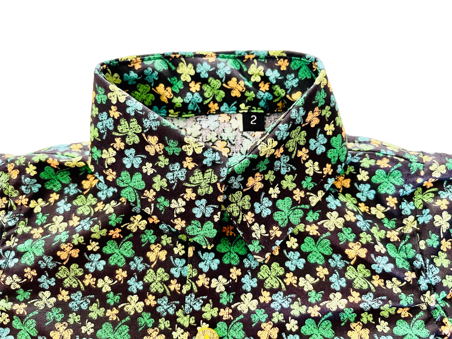 Lucky Clover St.Patricks Button Down Dress Shirt