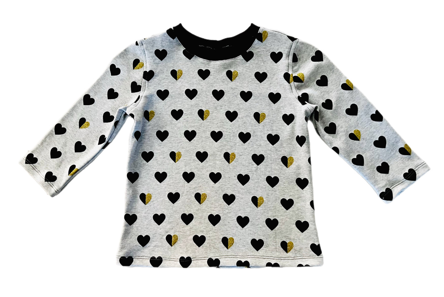 Heart of Gold Matching Long Sleeve Shirt and Legging Set