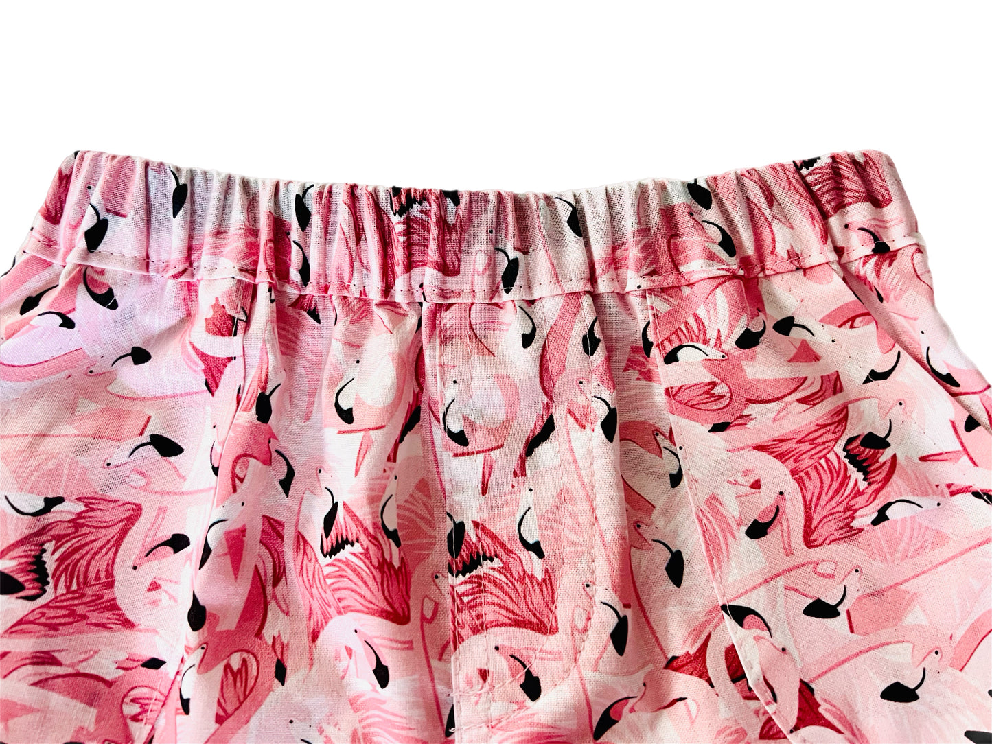 Flamingo Breeze Button-Up Boys Shirt and Short Set