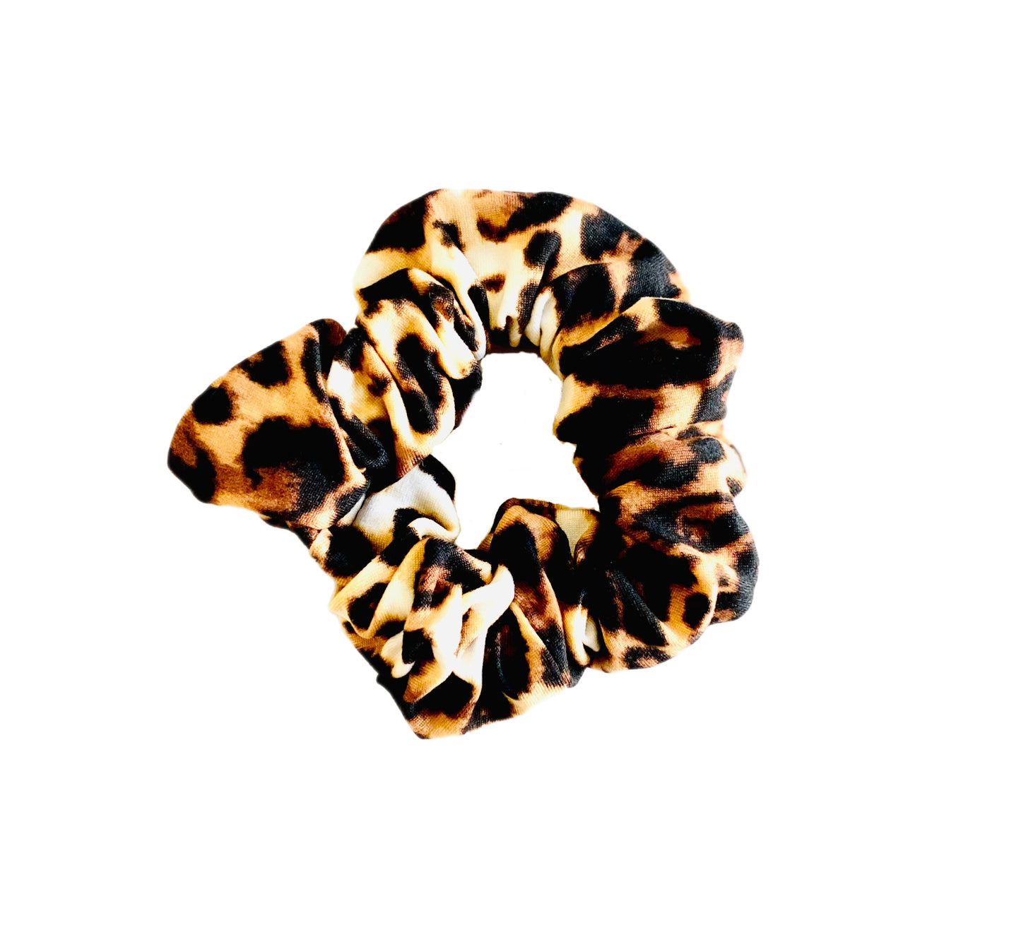 Leopard print matching headband and scrunchie pack