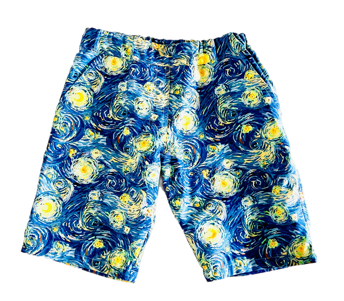 Starry Night Button Down Shirt and Shorts Set