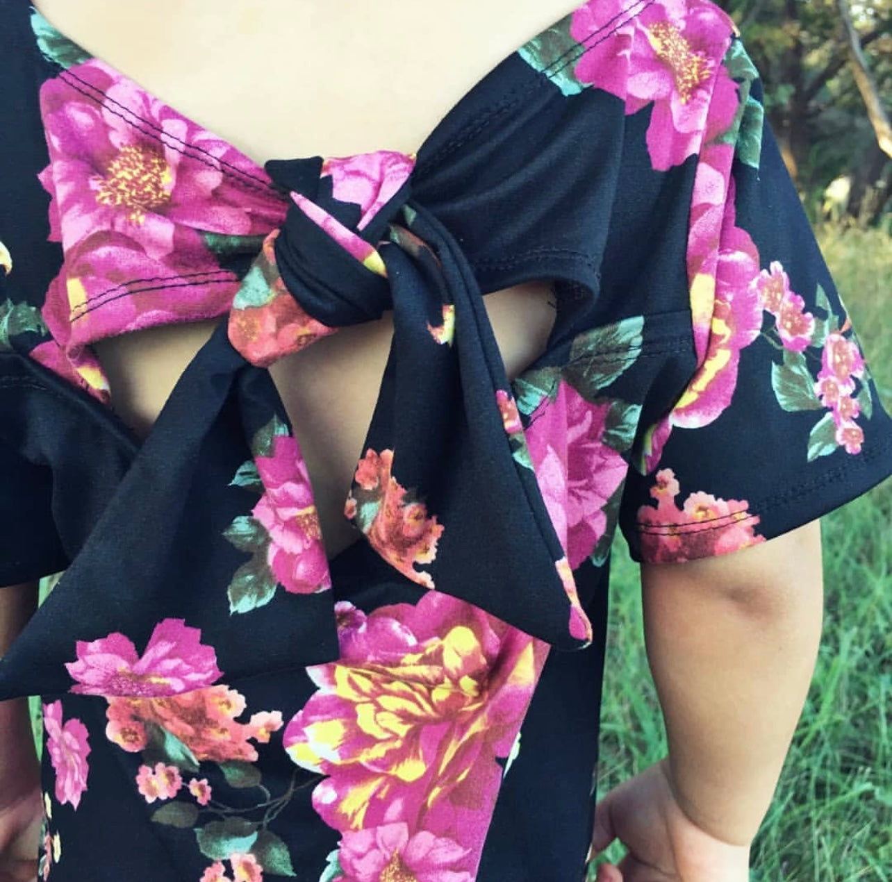 Springtime Now Girls Blouse With Open Back