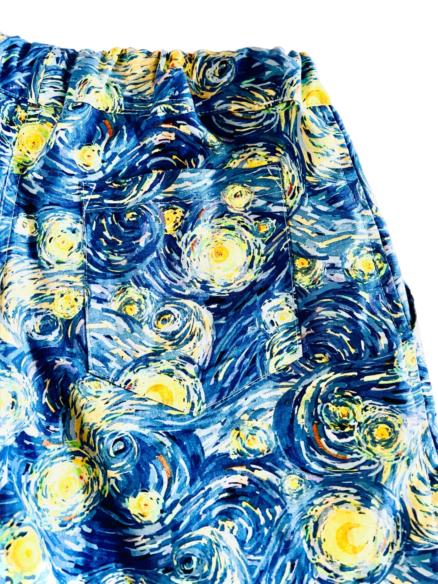 Starry Night Button Down Shirt and Shorts Set