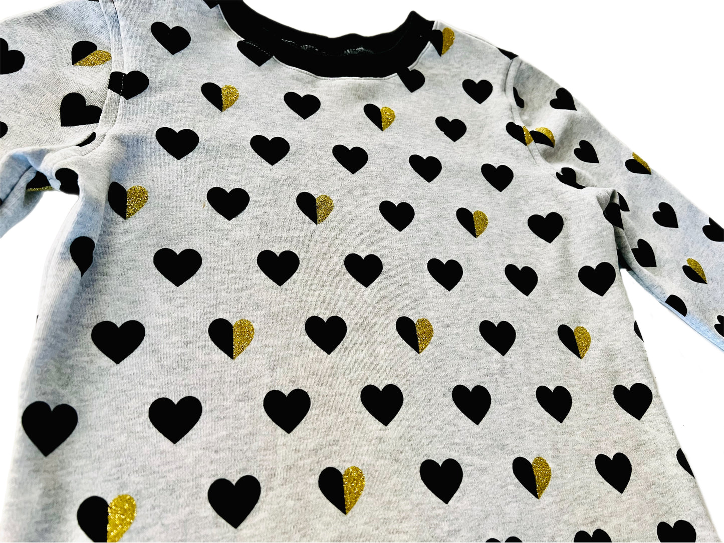 Heart of Gold Matching Long Sleeve Shirt and Legging Set