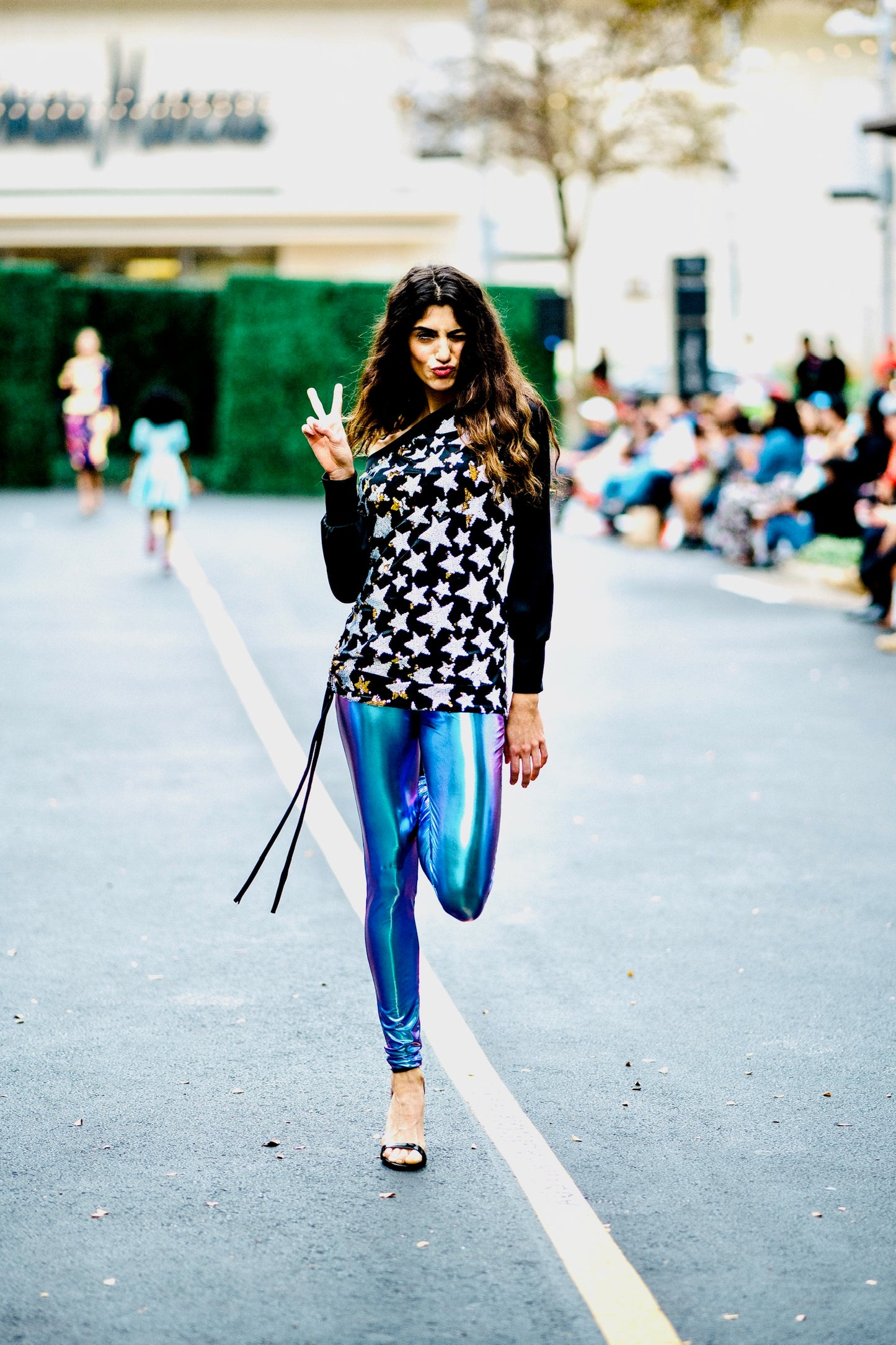 Mermaid Mirage Iridescent Womens Leggings