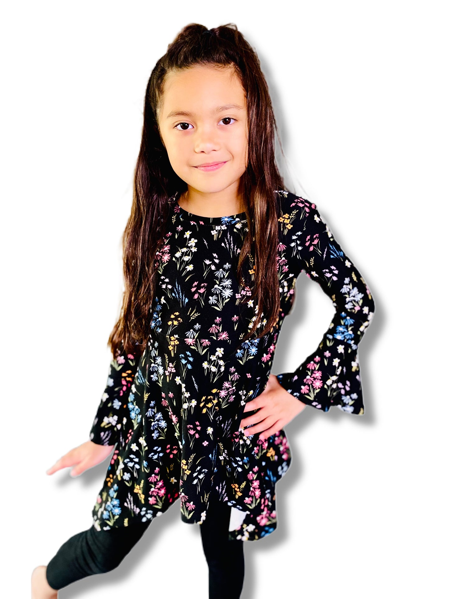 Dark Blue Meadows Blouse for Baby and Girls