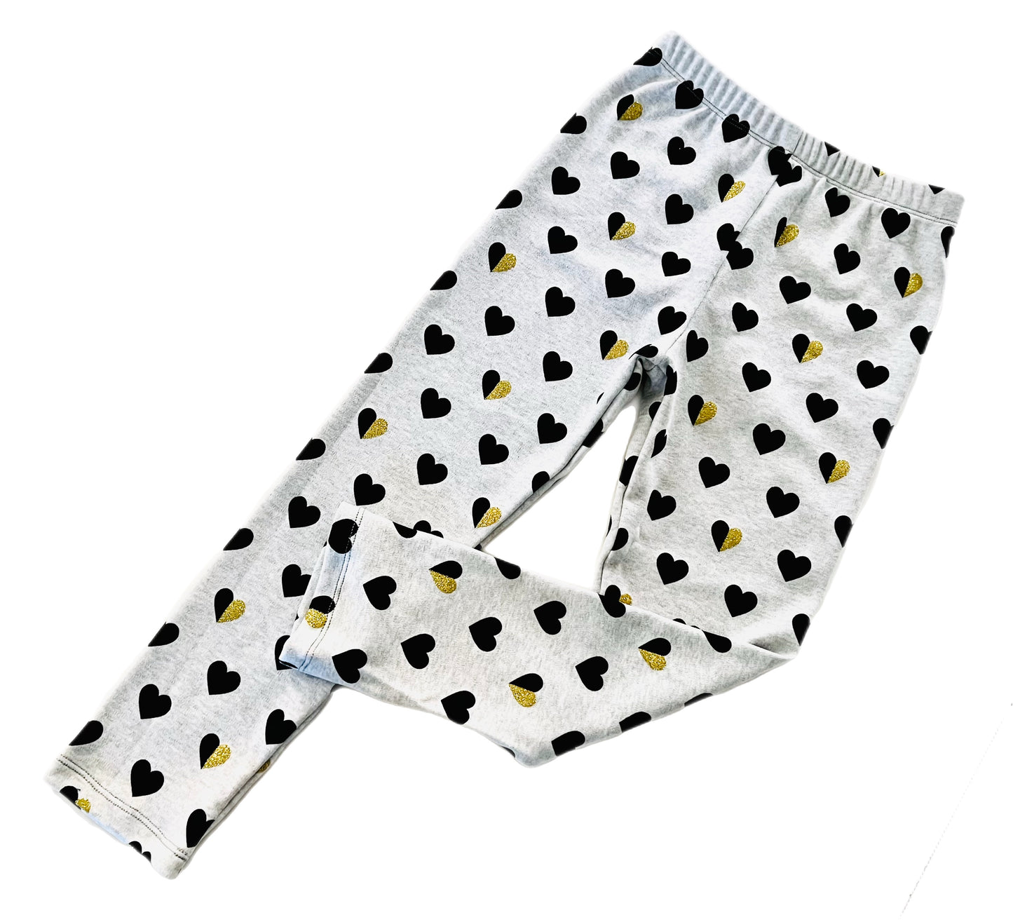 Heart of Gold Matching Long Sleeve Shirt and Legging Set