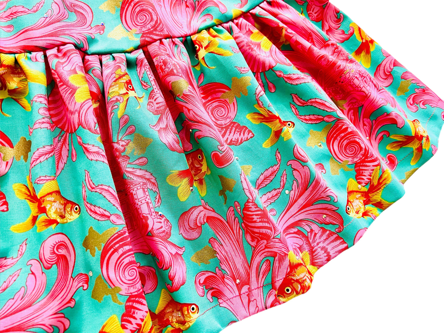 Golden Fish Paradise Pullover Blouse