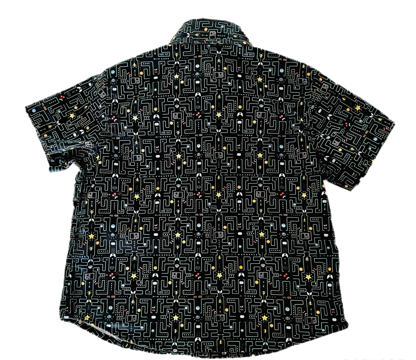 Retro Video Game “Gameover” Kid Button Down Collared Shirt