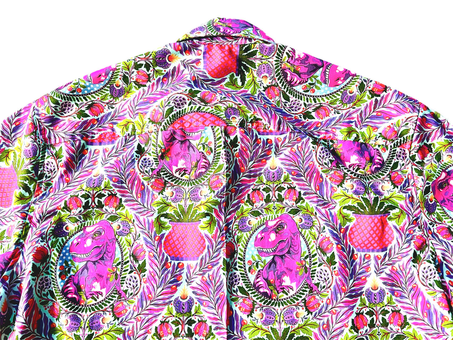 Prehistoric Dino Madness Men’s Button Up Shirt