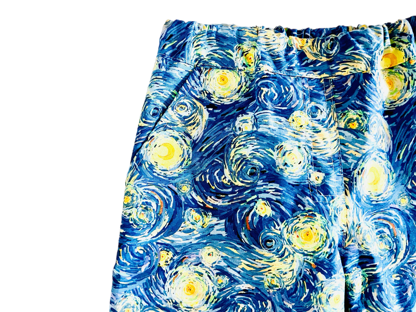 Starry Night Button Down Shirt and Shorts Set