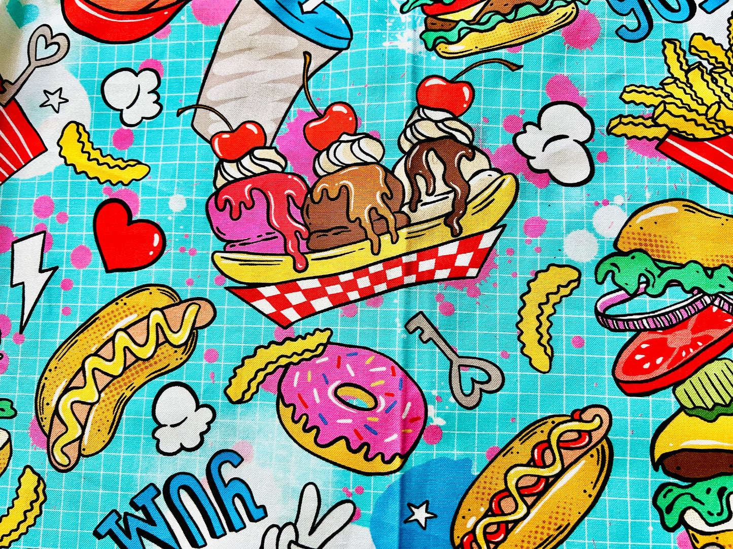 Snack Attack! Fast Food Boys Button-Up Shirt