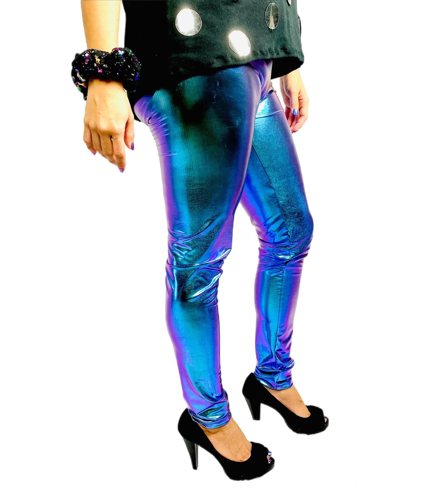 Mermaid Mirage Iridescent Womens Leggings