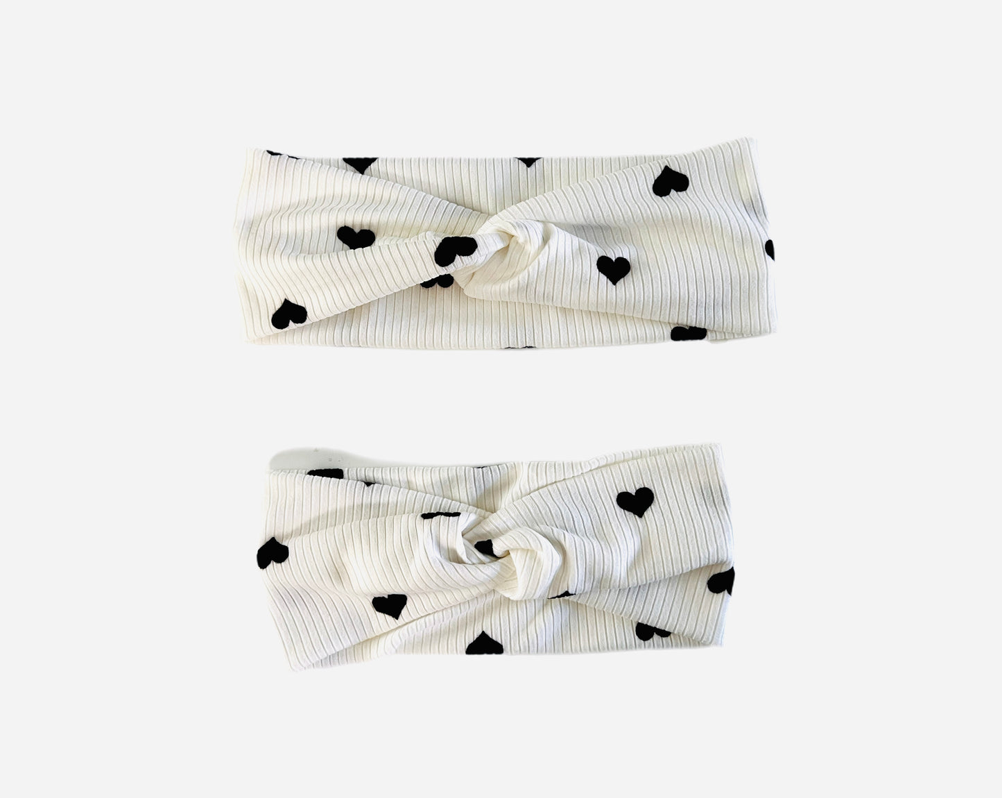 Love Note mommy and daughter matching turban headband and scrunchie
