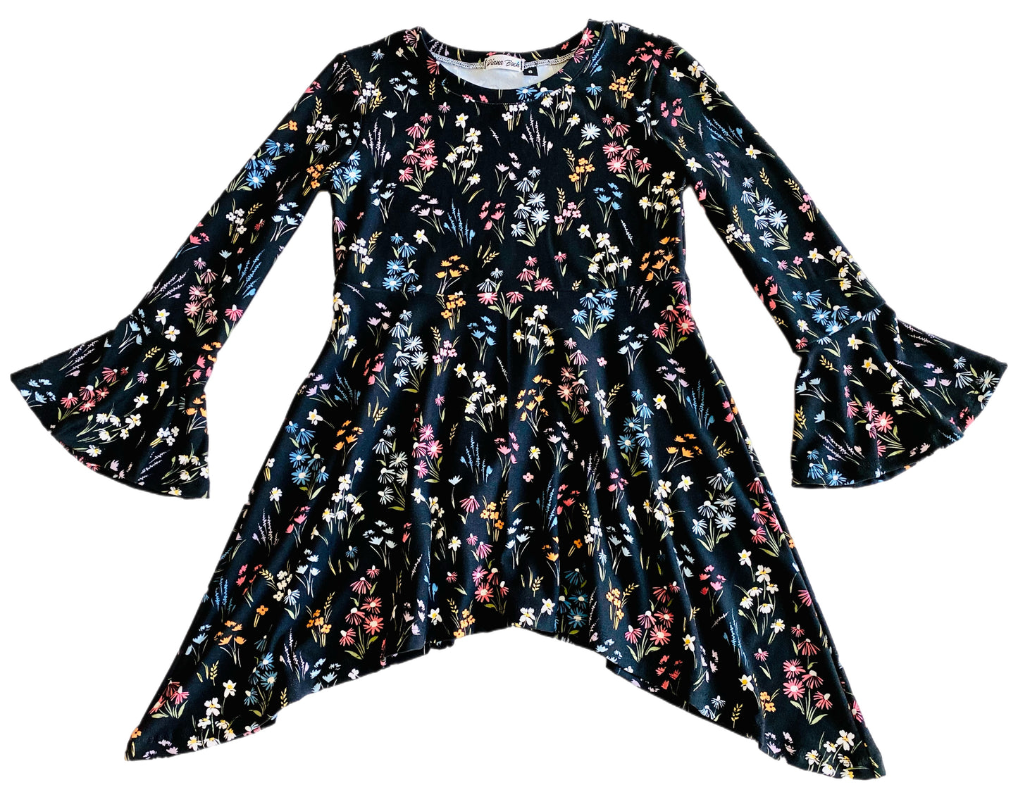 Dark Blue Meadows Blouse for Baby and Girls