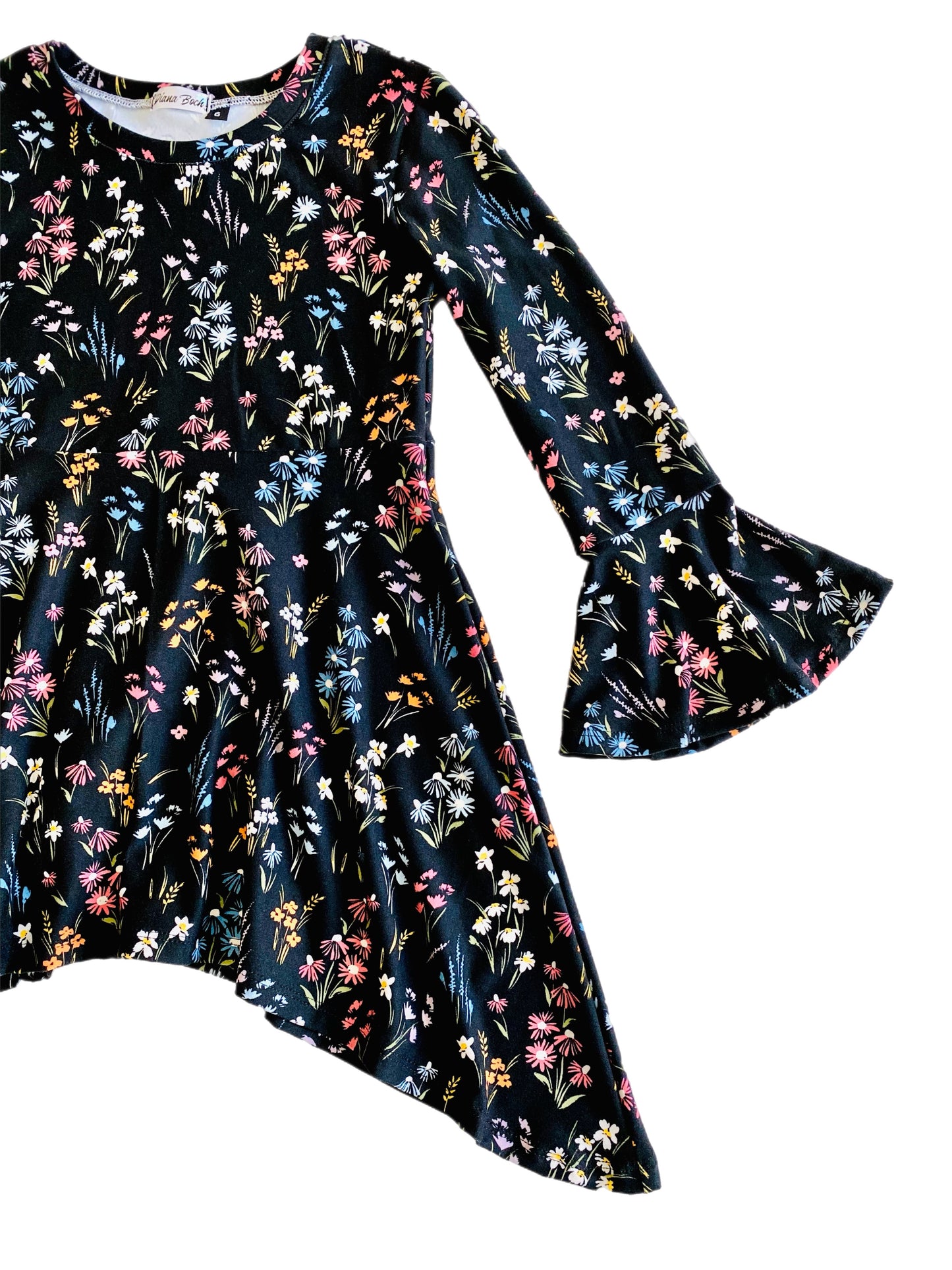 Dark Blue Meadows Blouse for Baby and Girls