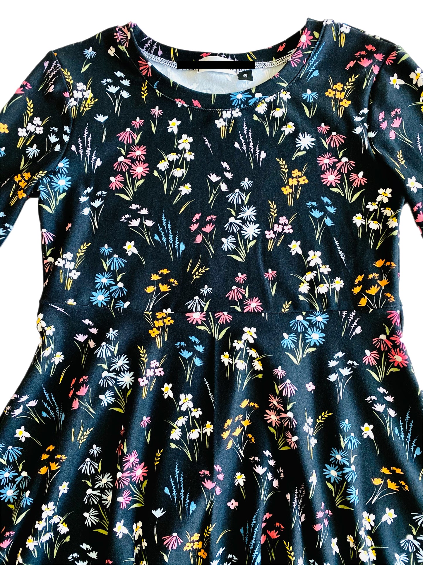 Dark Blue Meadows Blouse for Baby and Girls