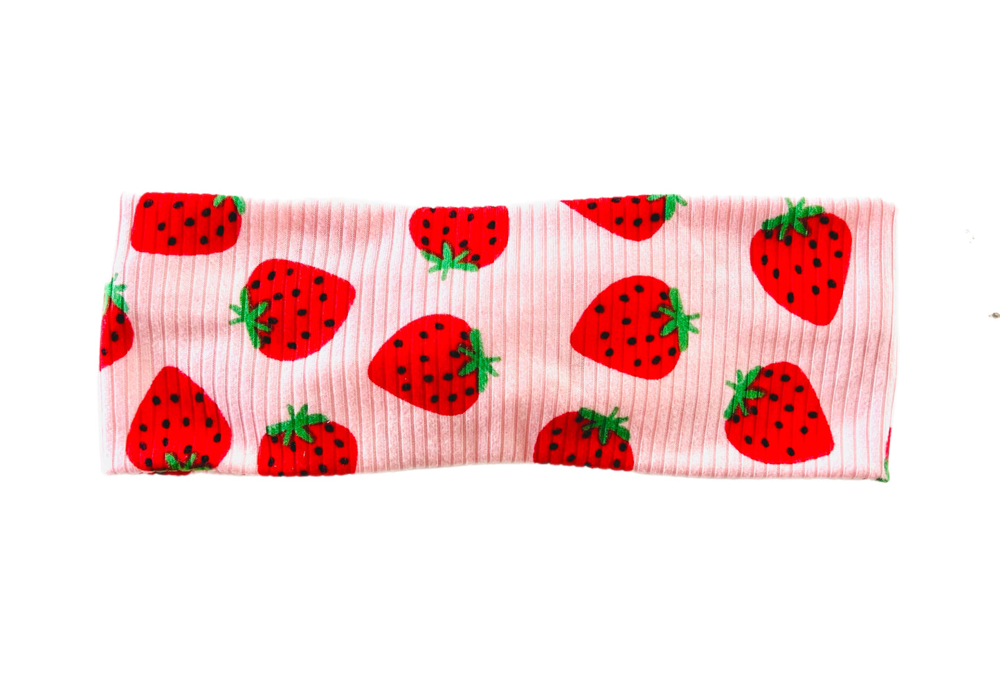 Strawberry Dream Mommy and Daughter Matching Turban Headband and Scrunchie set