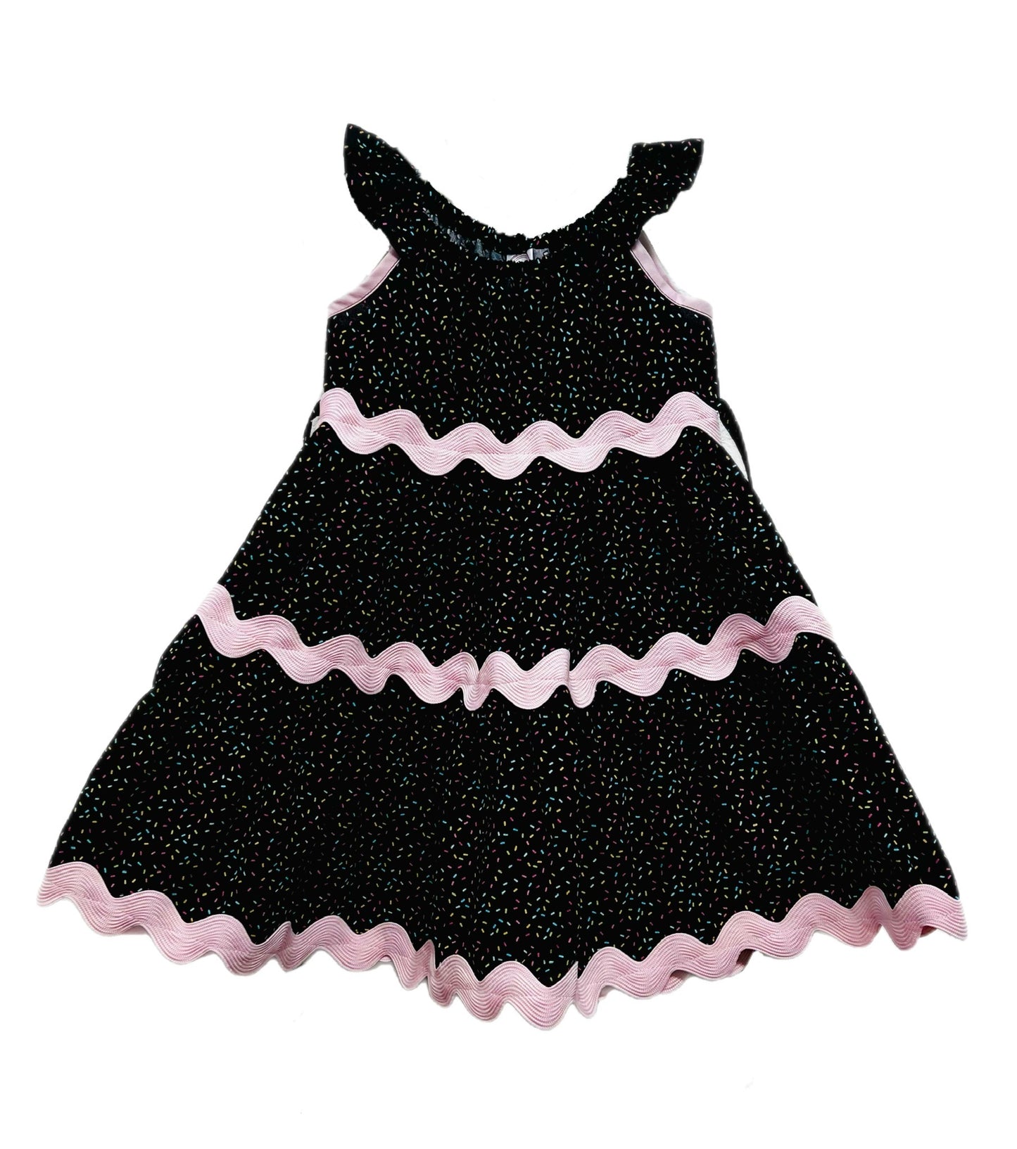 Cupcake Wishes Tiered Birthday Girls Dress