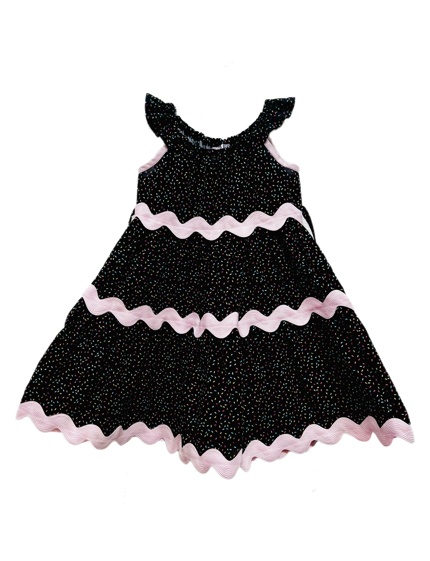 Cupcake Wishes Tiered Birthday Girls Dress