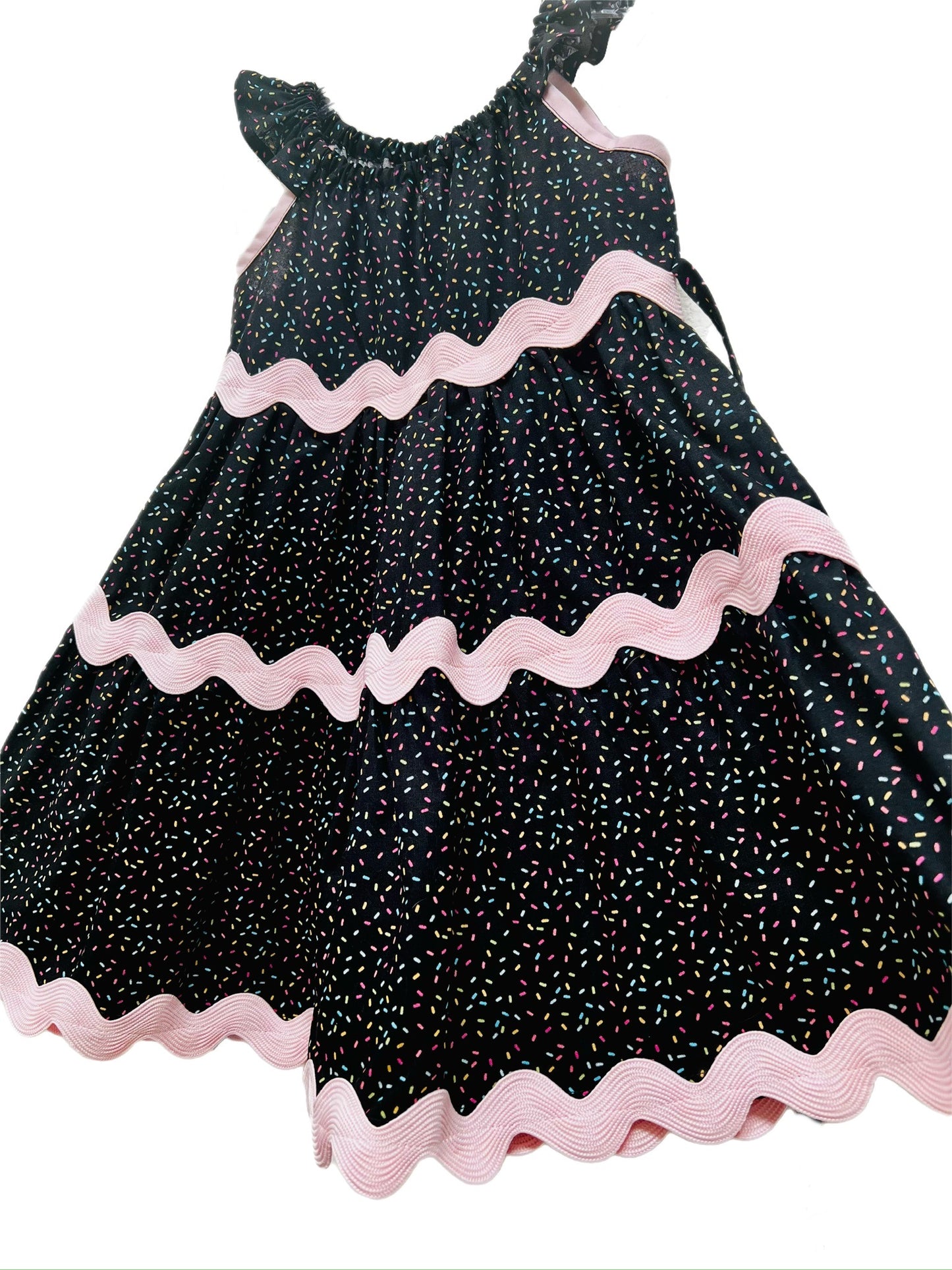 Cupcake Wishes Tiered Birthday Girls Dress