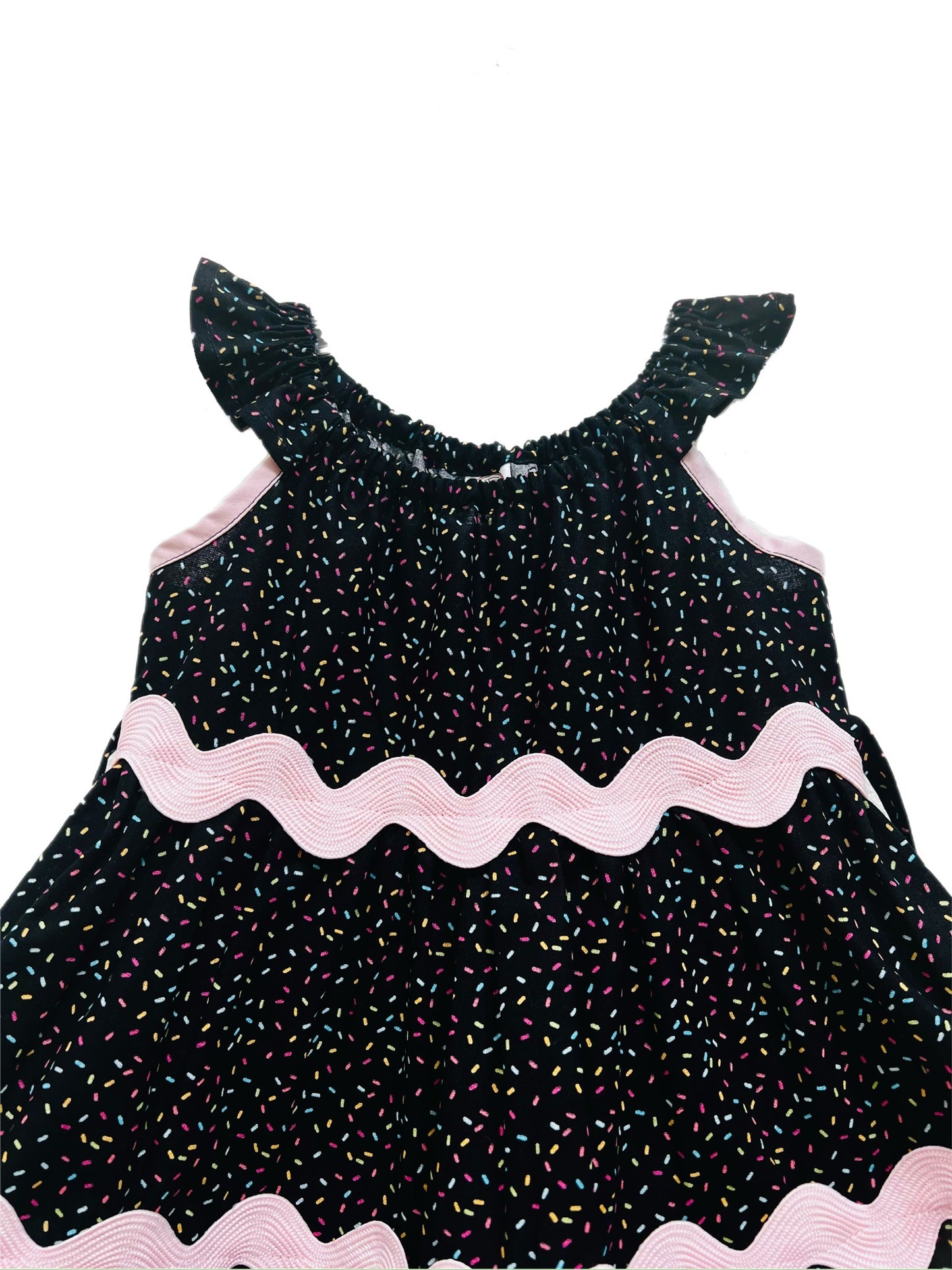 Cupcake Wishes Tiered Birthday Girls Dress
