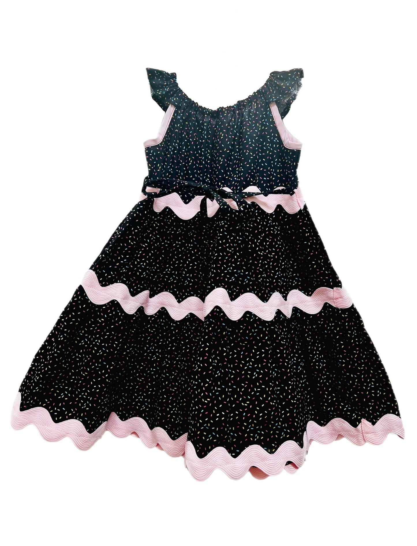 Cupcake Wishes Tiered Birthday Girls Dress