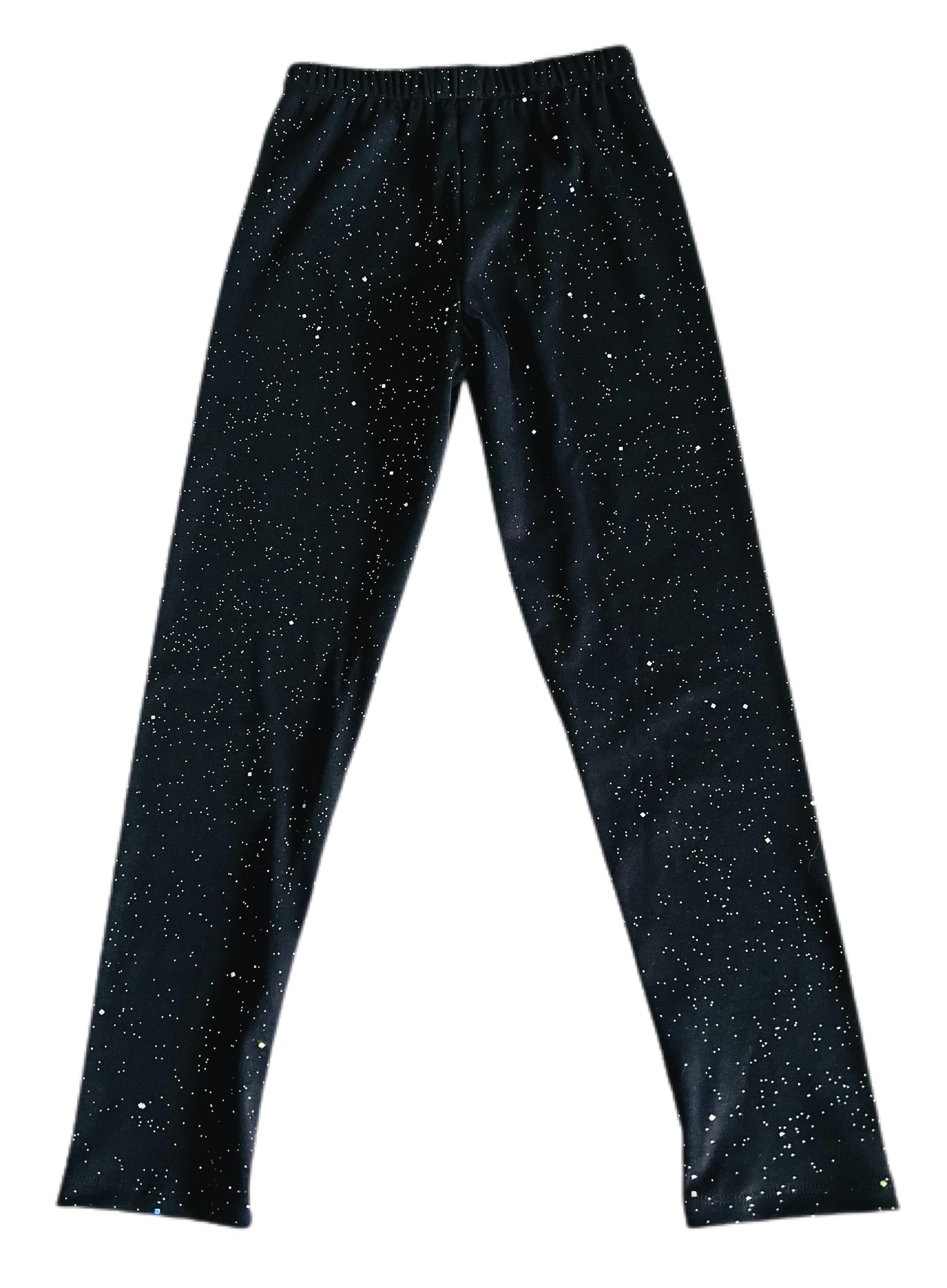 I’m a Super Star Sparkly Silver Star Patch Leggings !