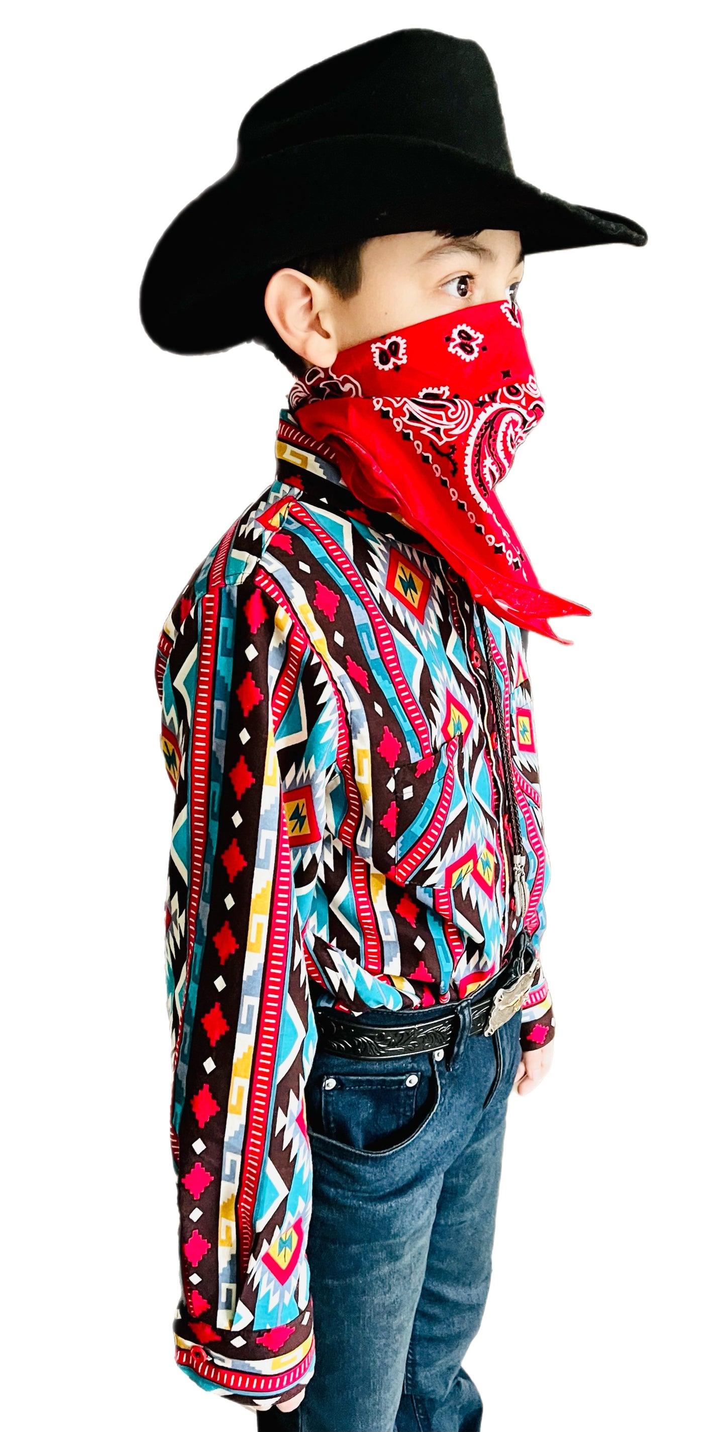 Music in the wind “Aztec design inspired” button down dress shirt