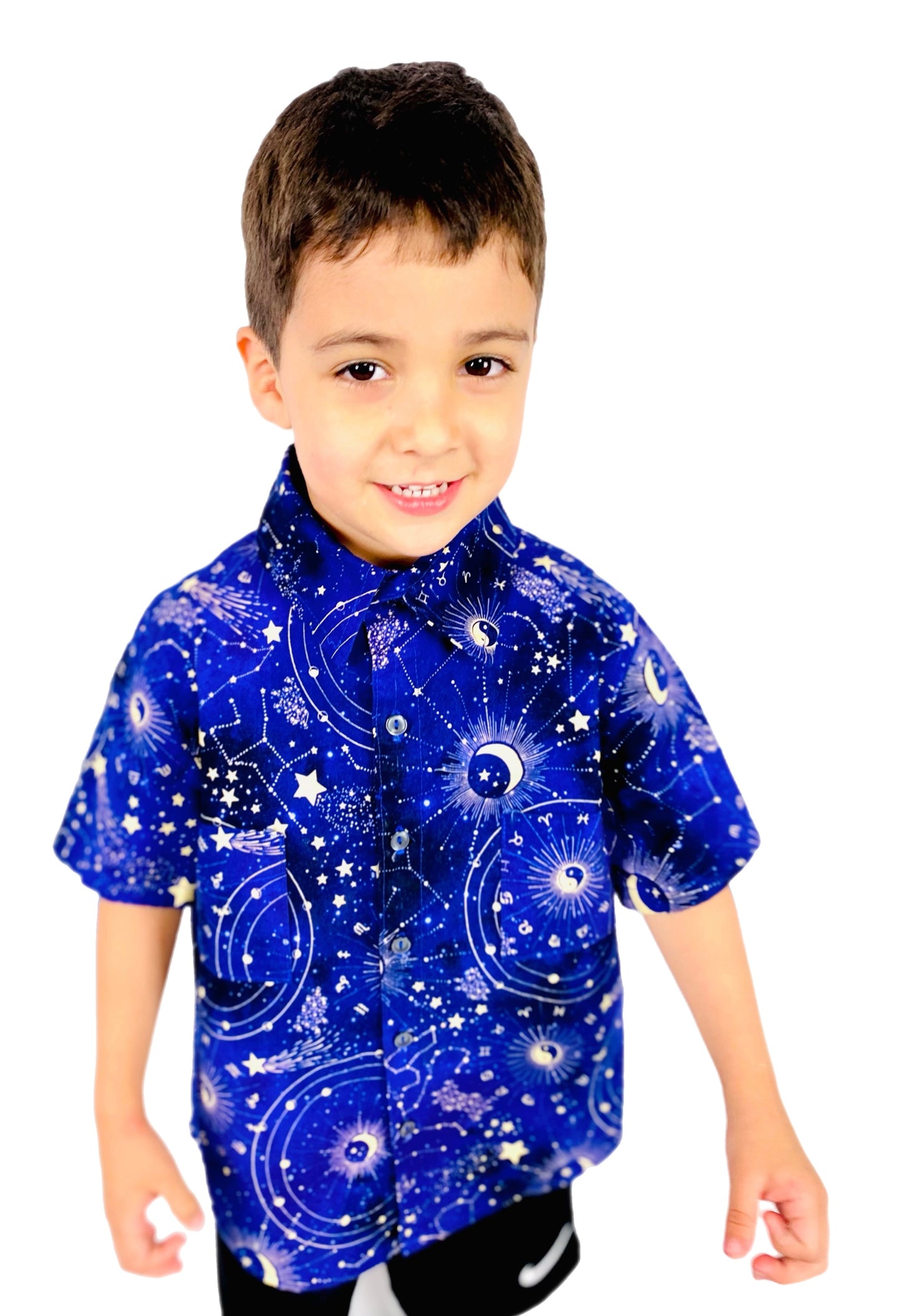 Constellation Astrology Map Button Down Collared Shirt