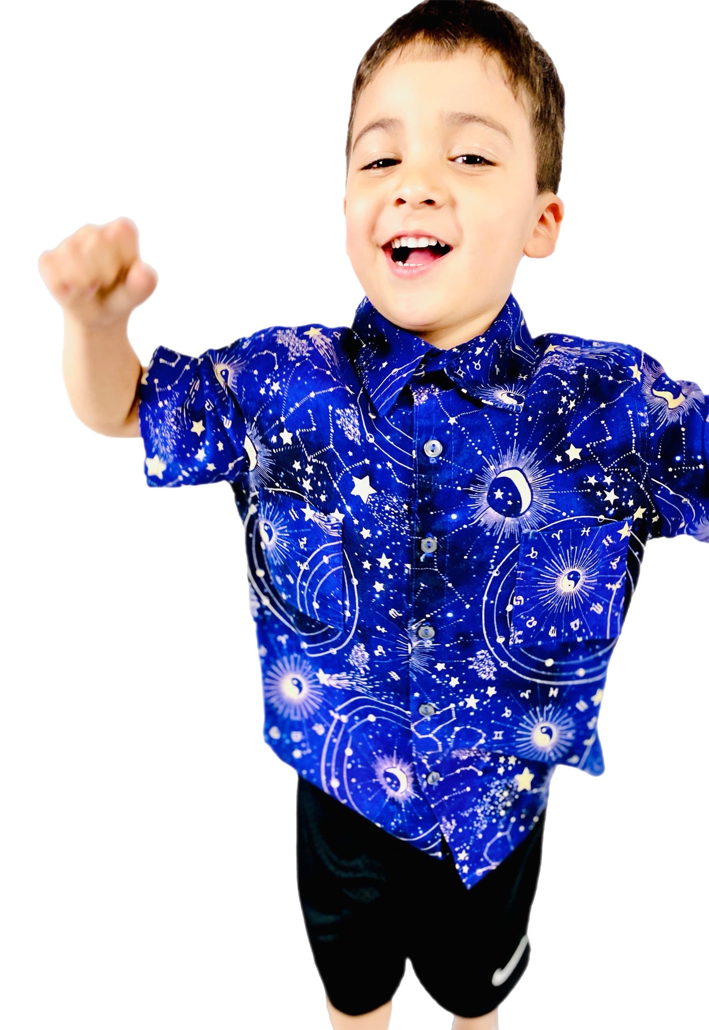 Constellation Astrology Map Button Down Collared Shirt