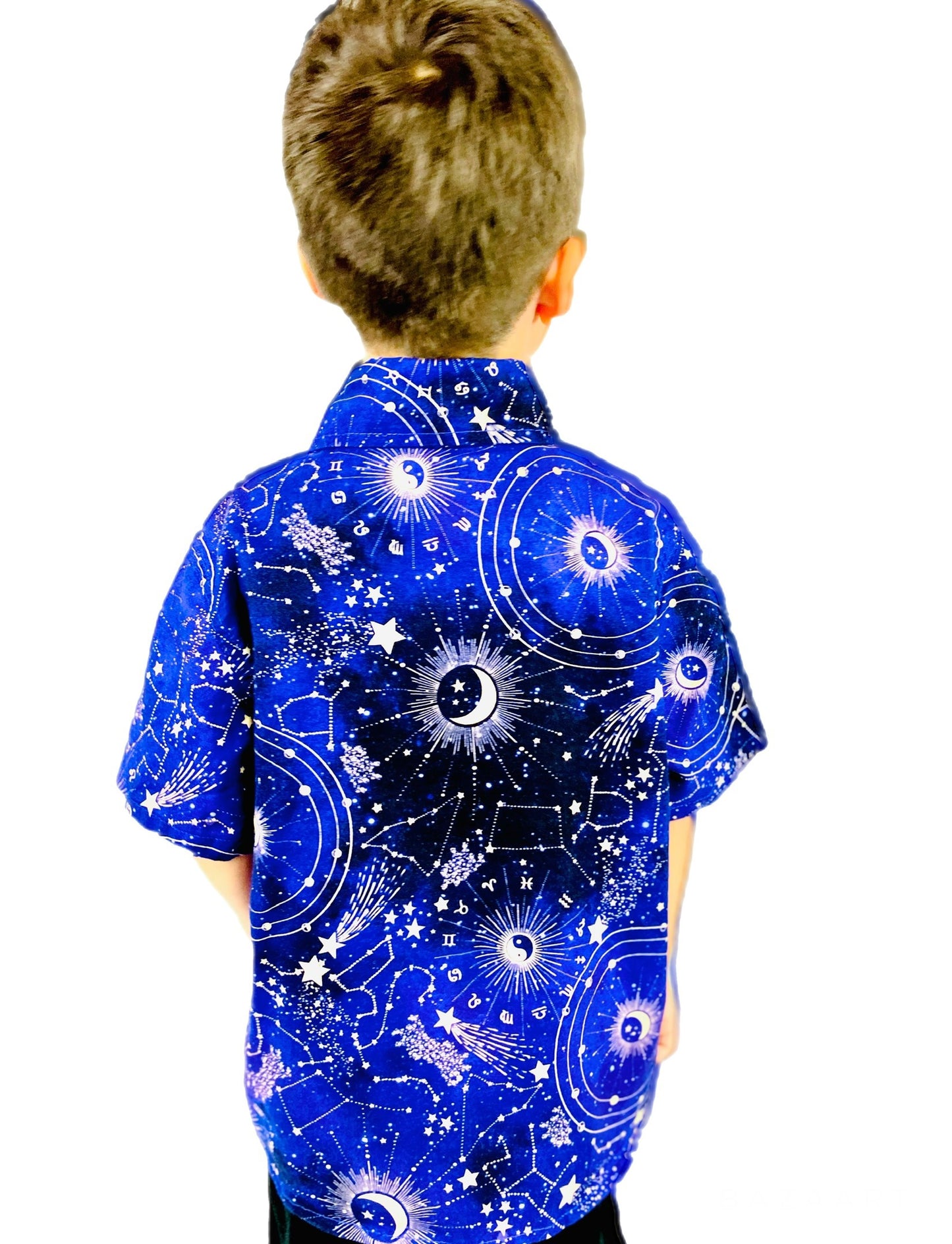 Constellation Astrology Map Button Down Collared Shirt