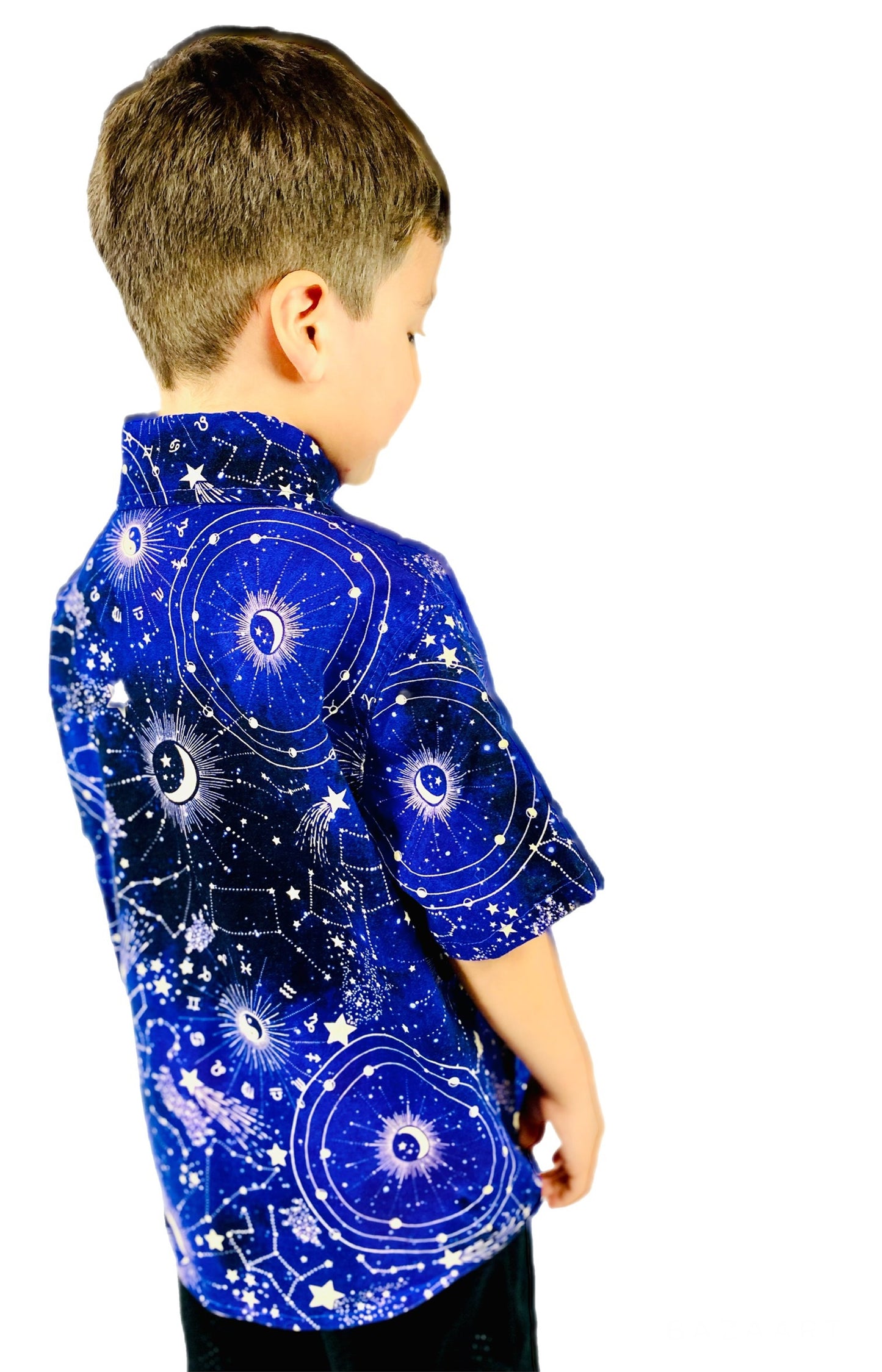 Constellation Astrology Map Button Down Collared Shirt